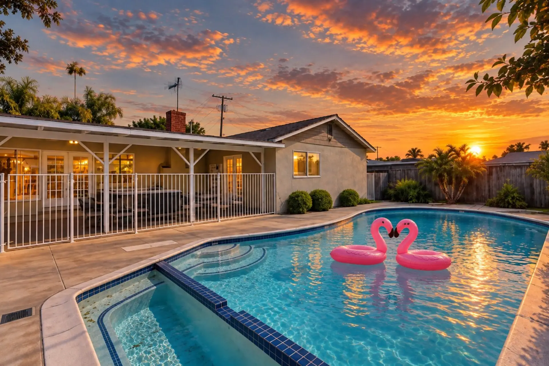 Poolside relaxation is calling.
