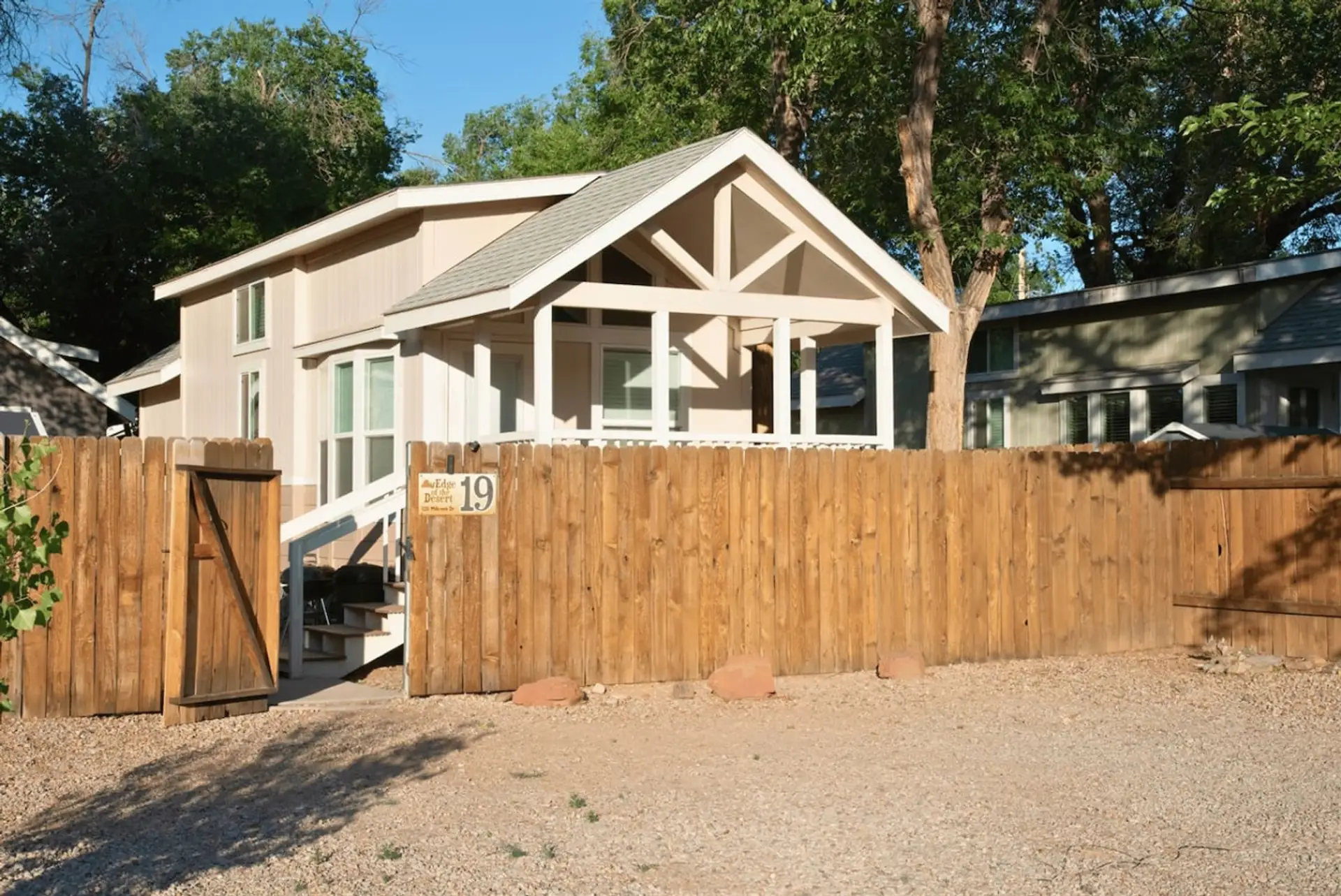 Exterior of Canyonlands Cabin at Edge of the Desert in Moab