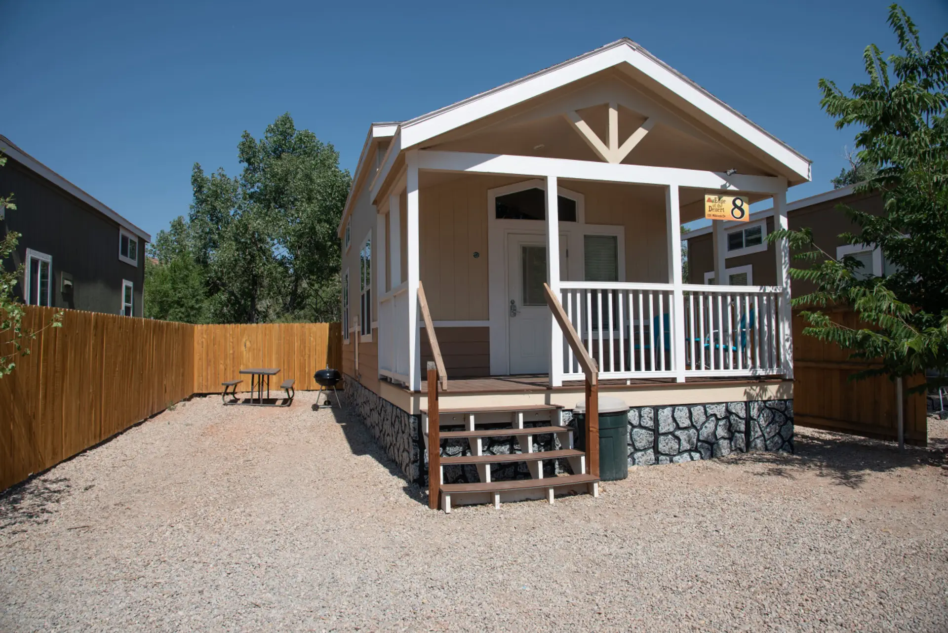 Exterior of La Sal Vista Cabin at Edge of the Desert in Moab