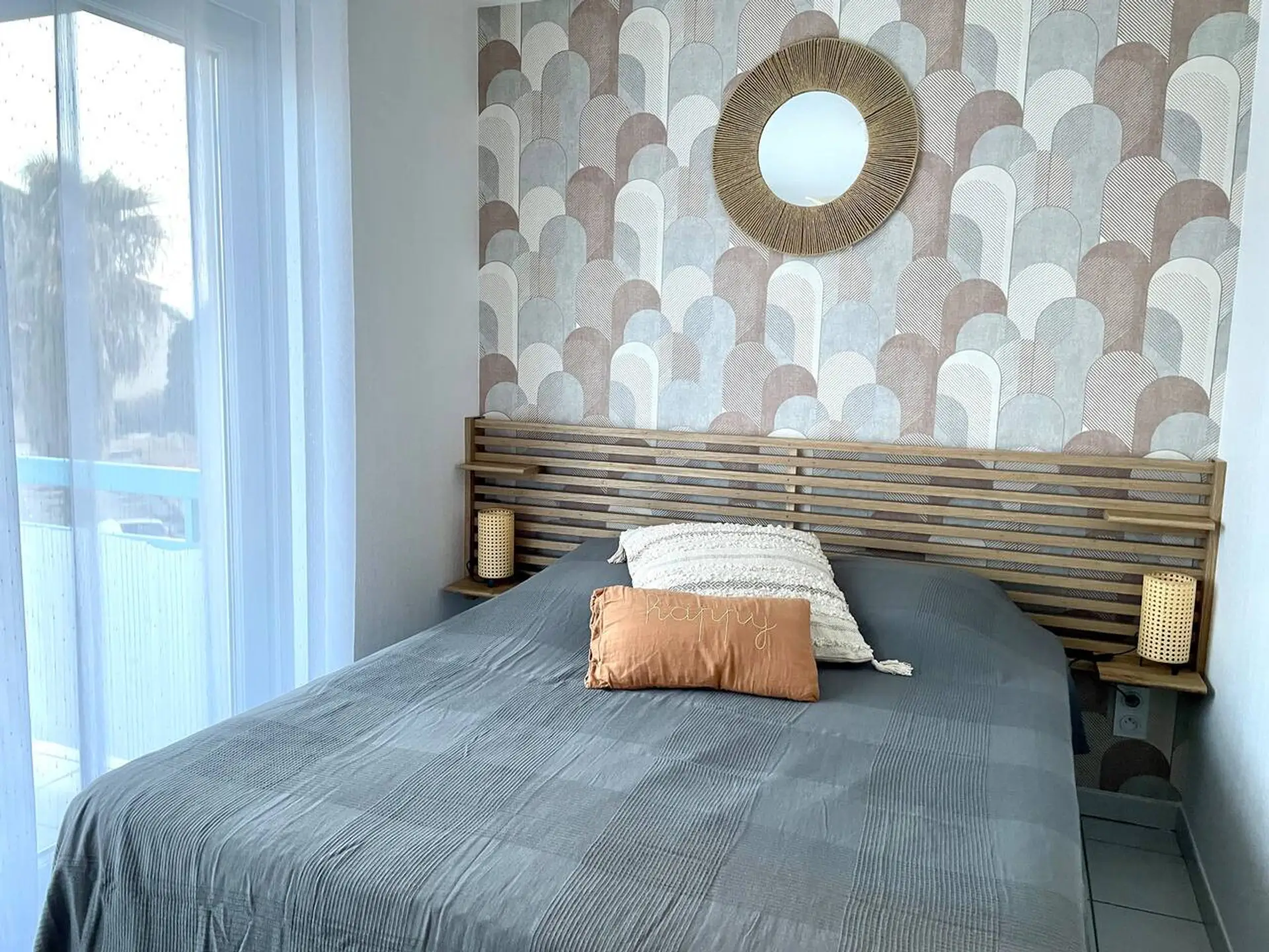 Master bedroom with TV