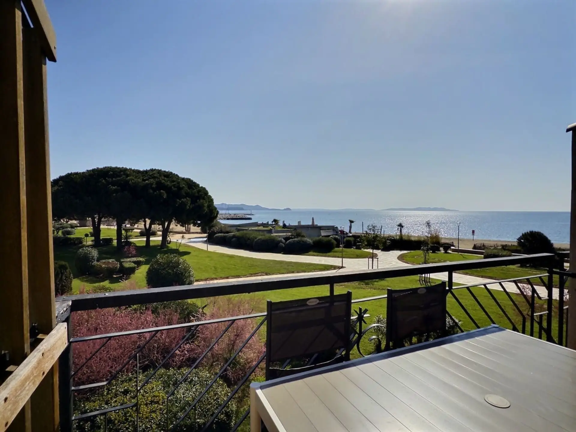 Sea view balcony