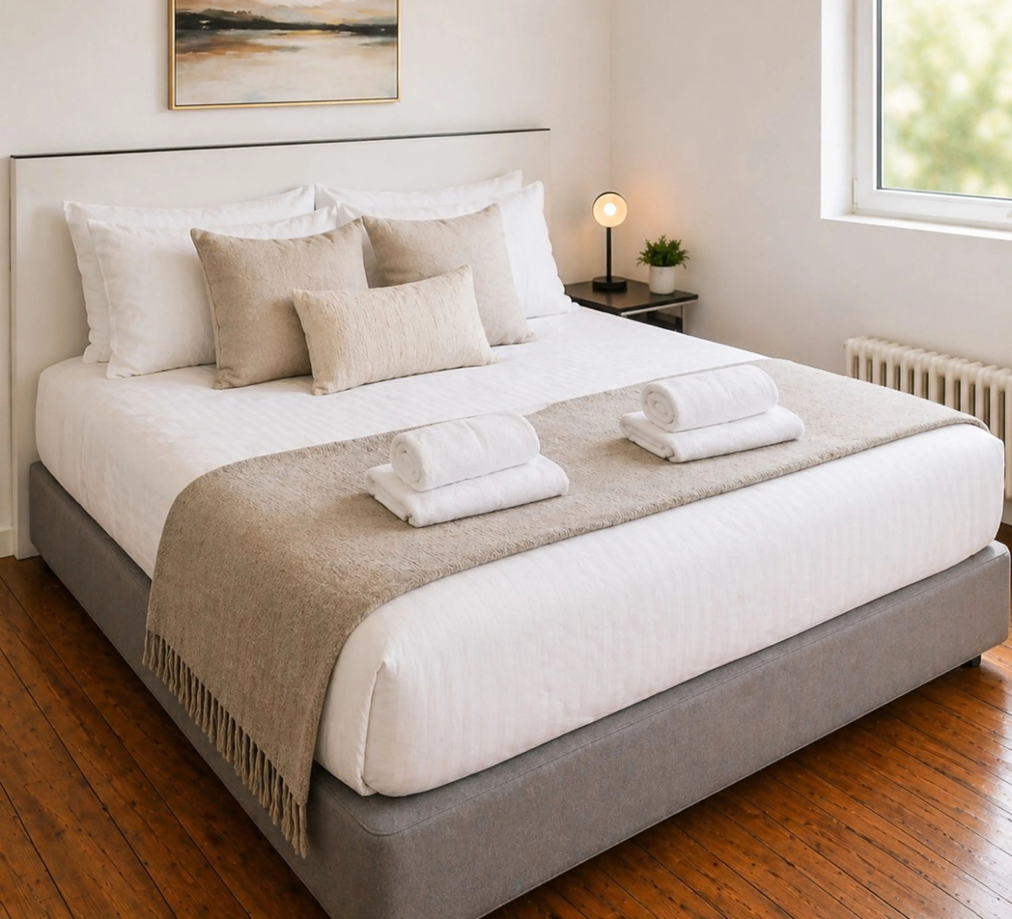 Comfortable bedroom designed for a peaceful and relaxing stay.