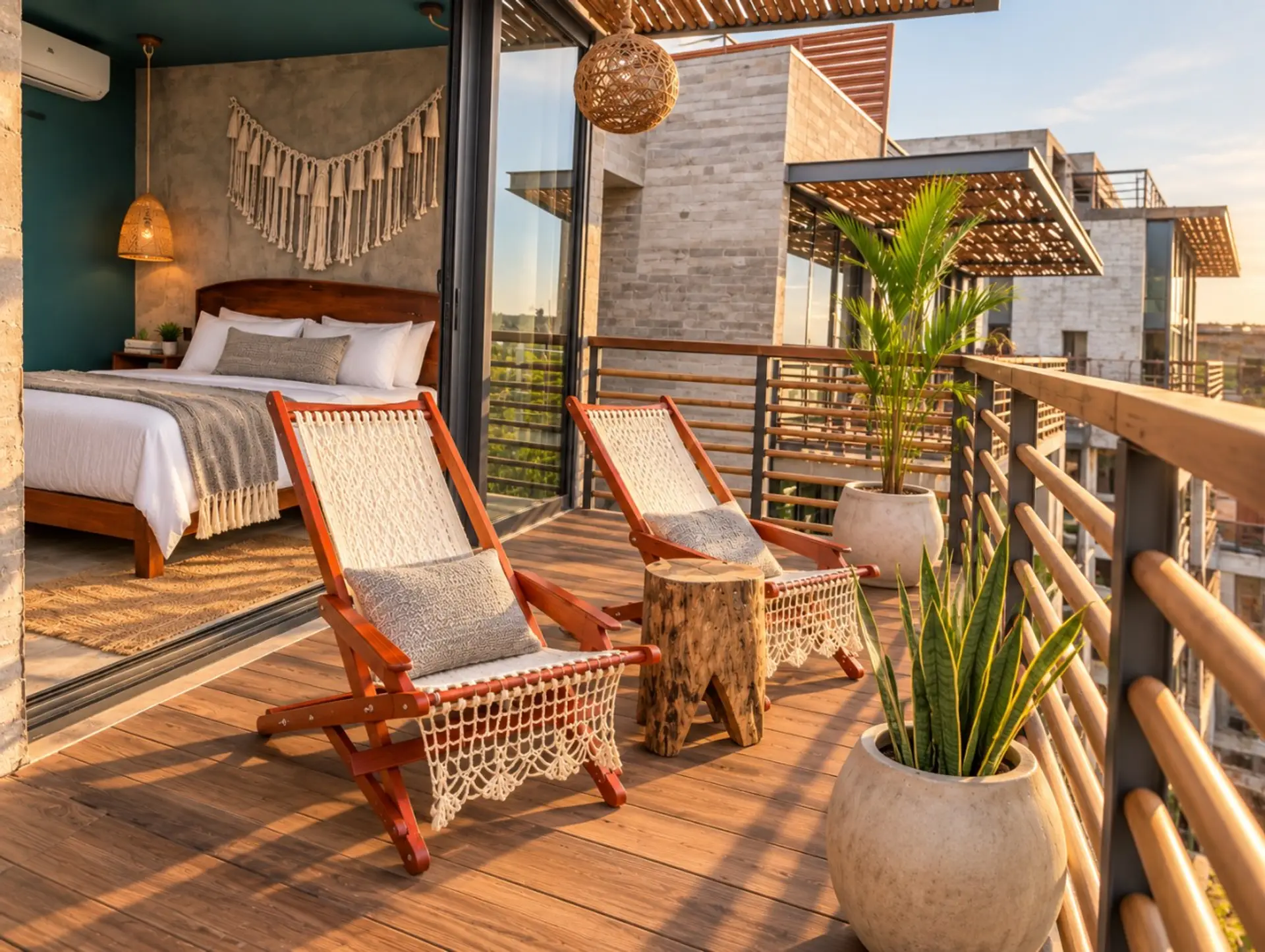 Sunrise Boho Balcony Retreat