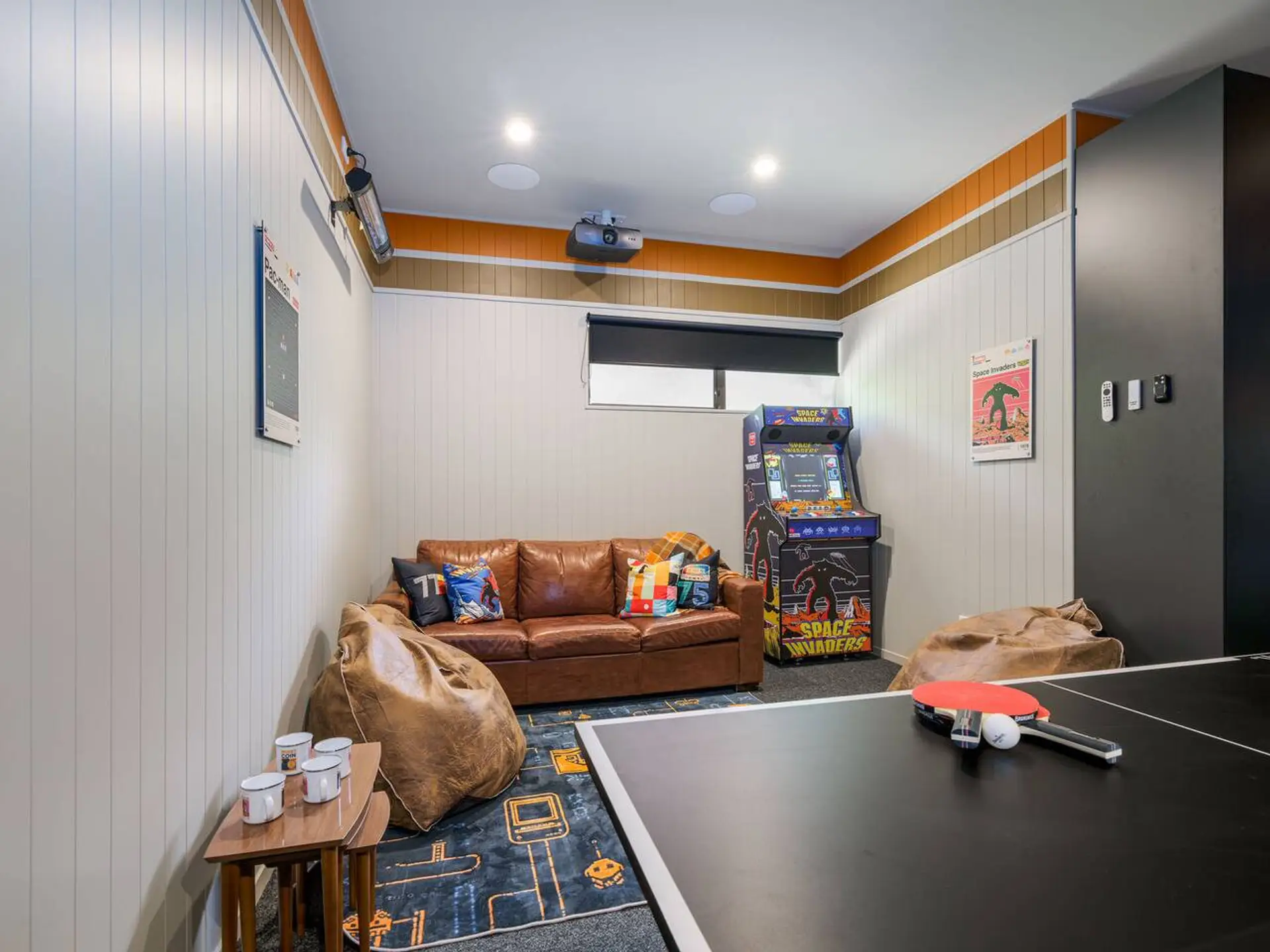 Epic Games Room with Full Stand-up arcade machine.