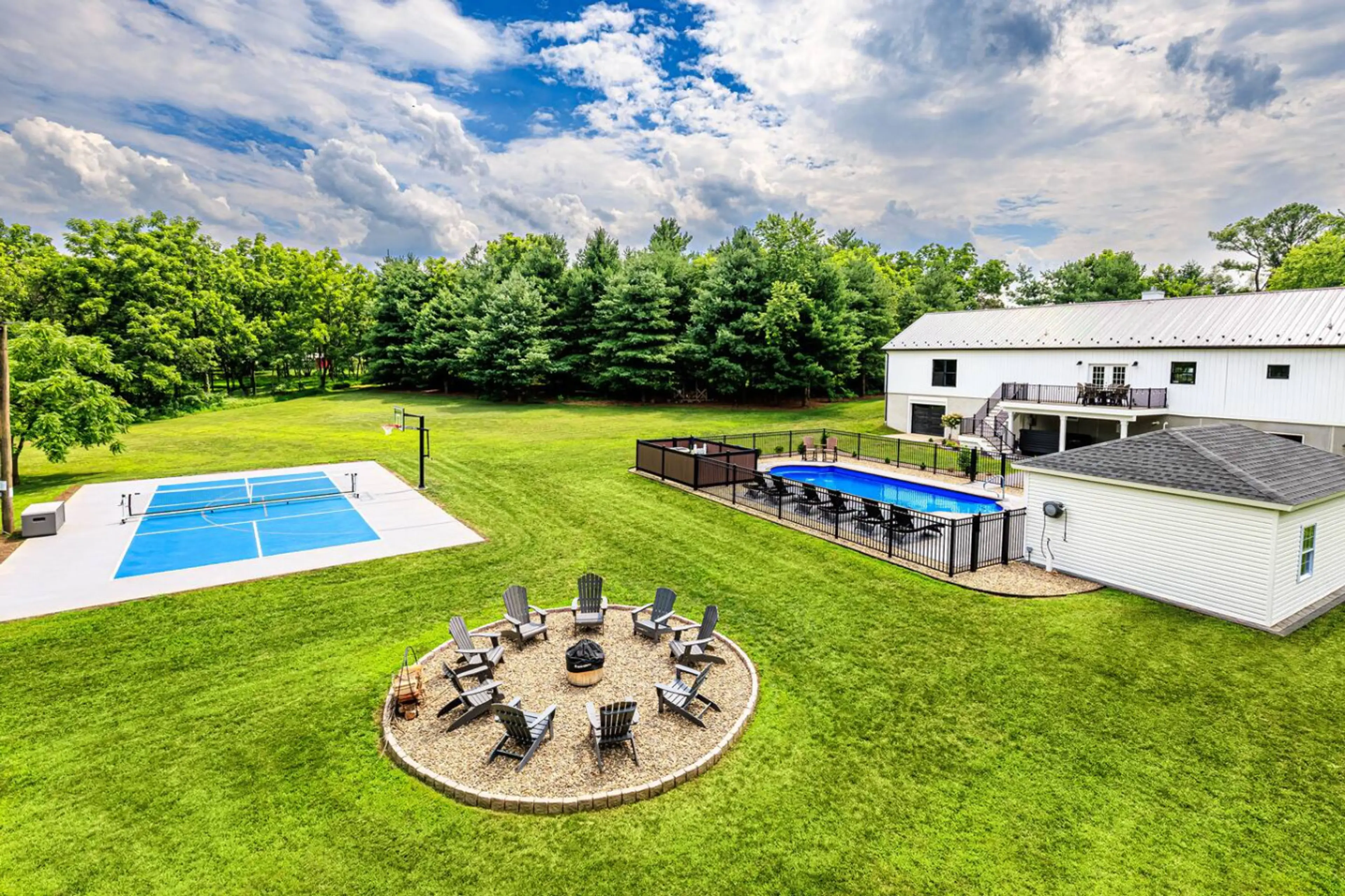 A Backyard filled with entertainment for everyone!