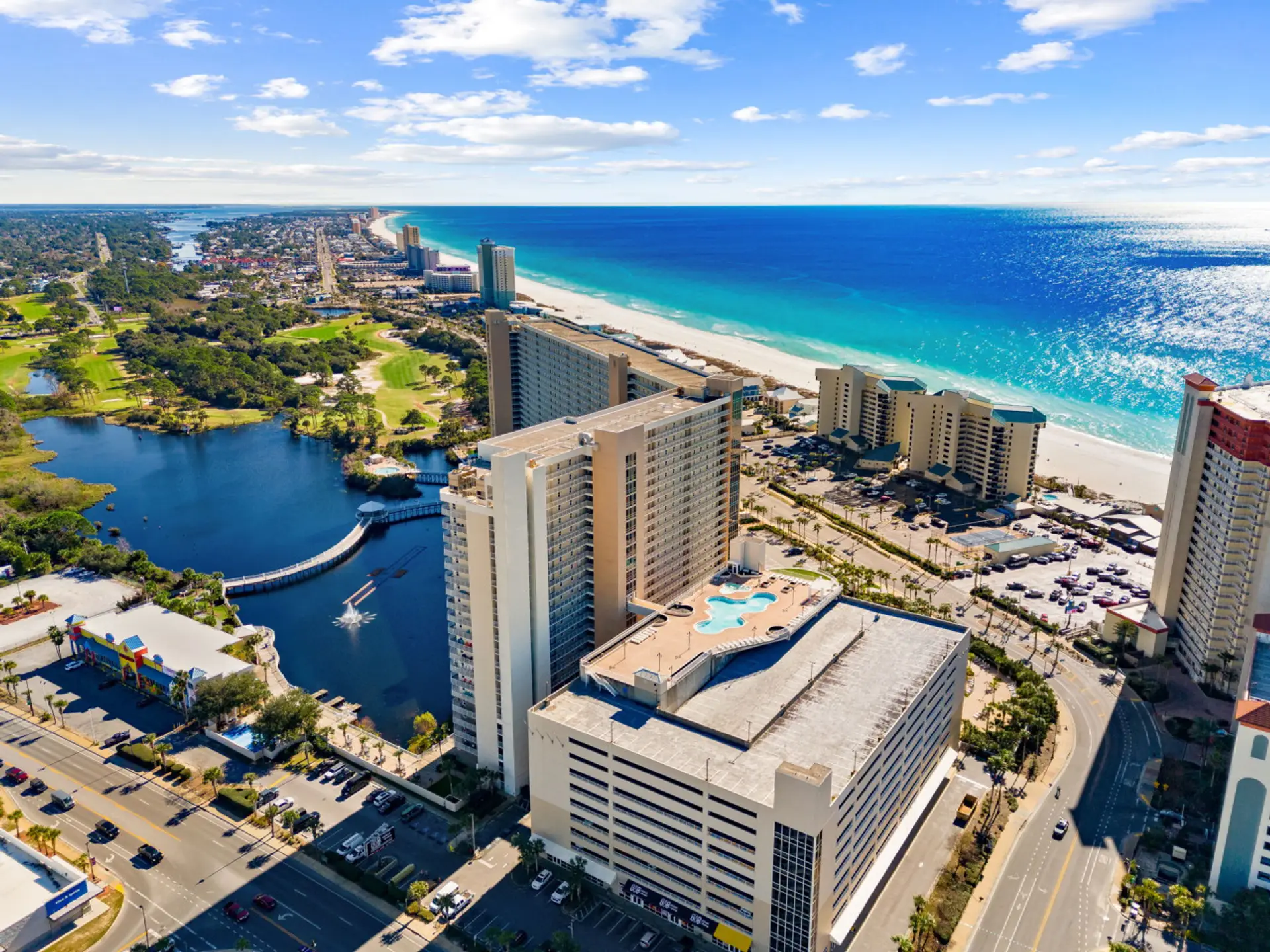 Aerial View of Laketown Wharf Resort