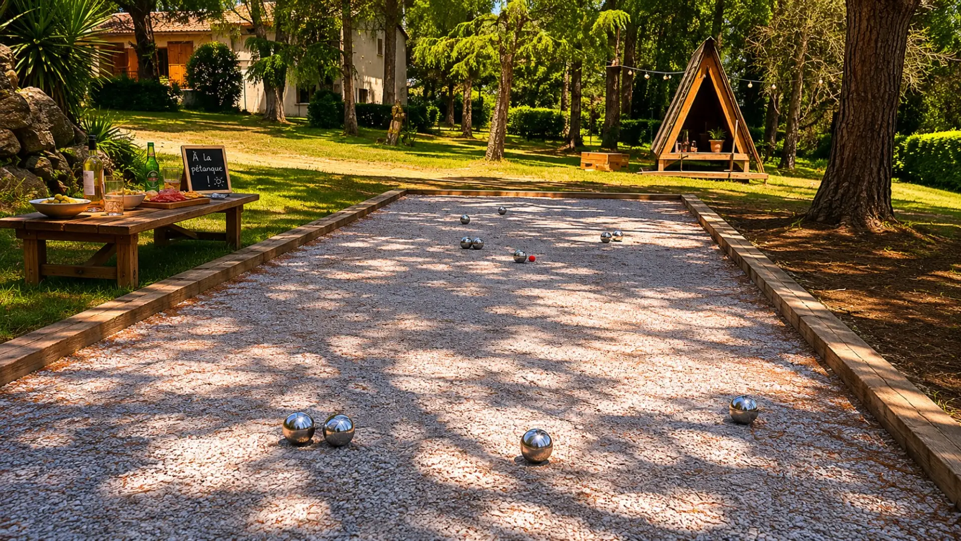 Shooting petanque