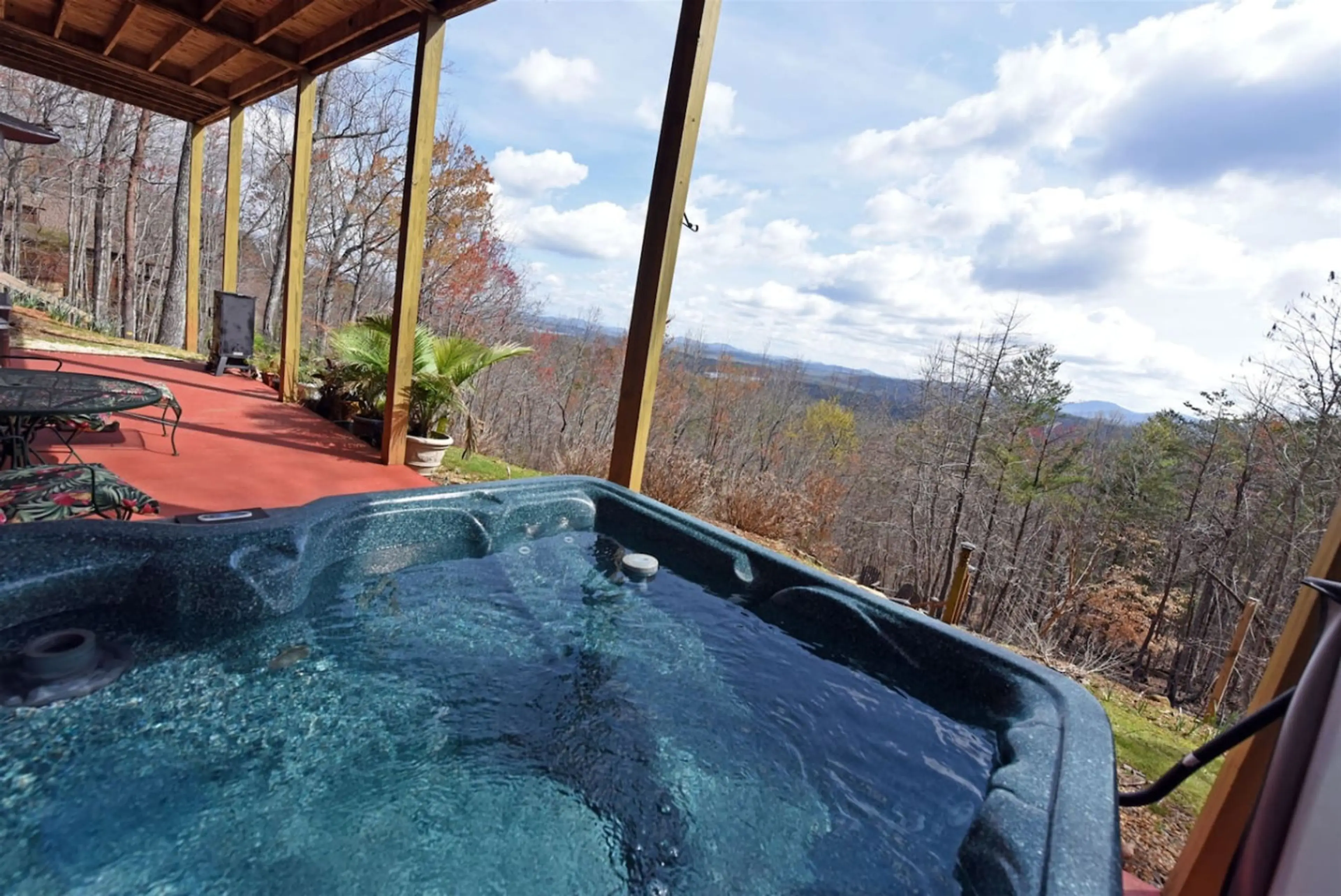 Blue Ridge cabin rental with Amazing Views, Hot Tub, Pool Table, Wifi, Firepit