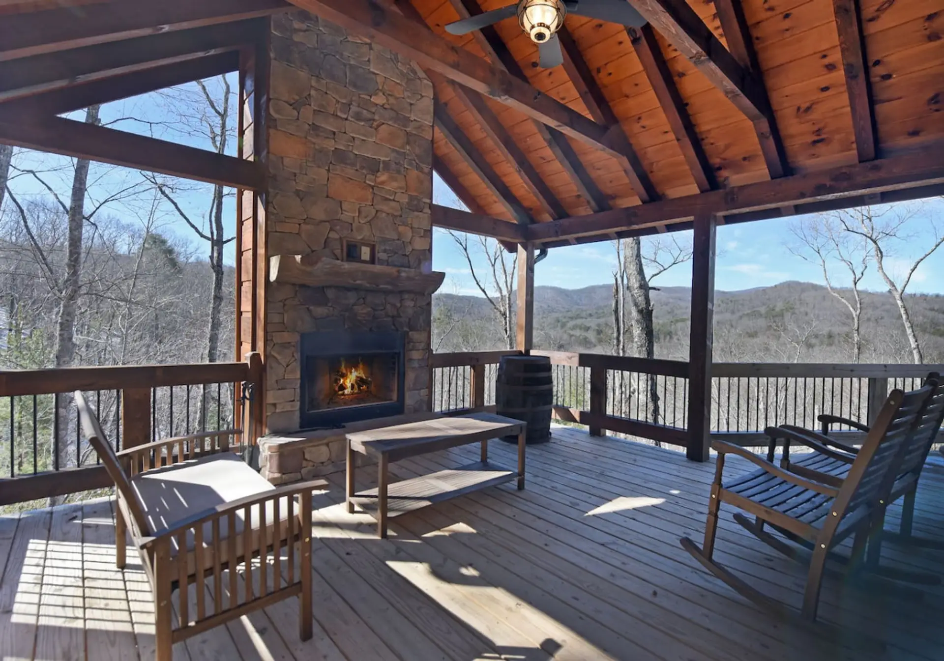Blue Ridge Luxury Mountain View Cabin Rental