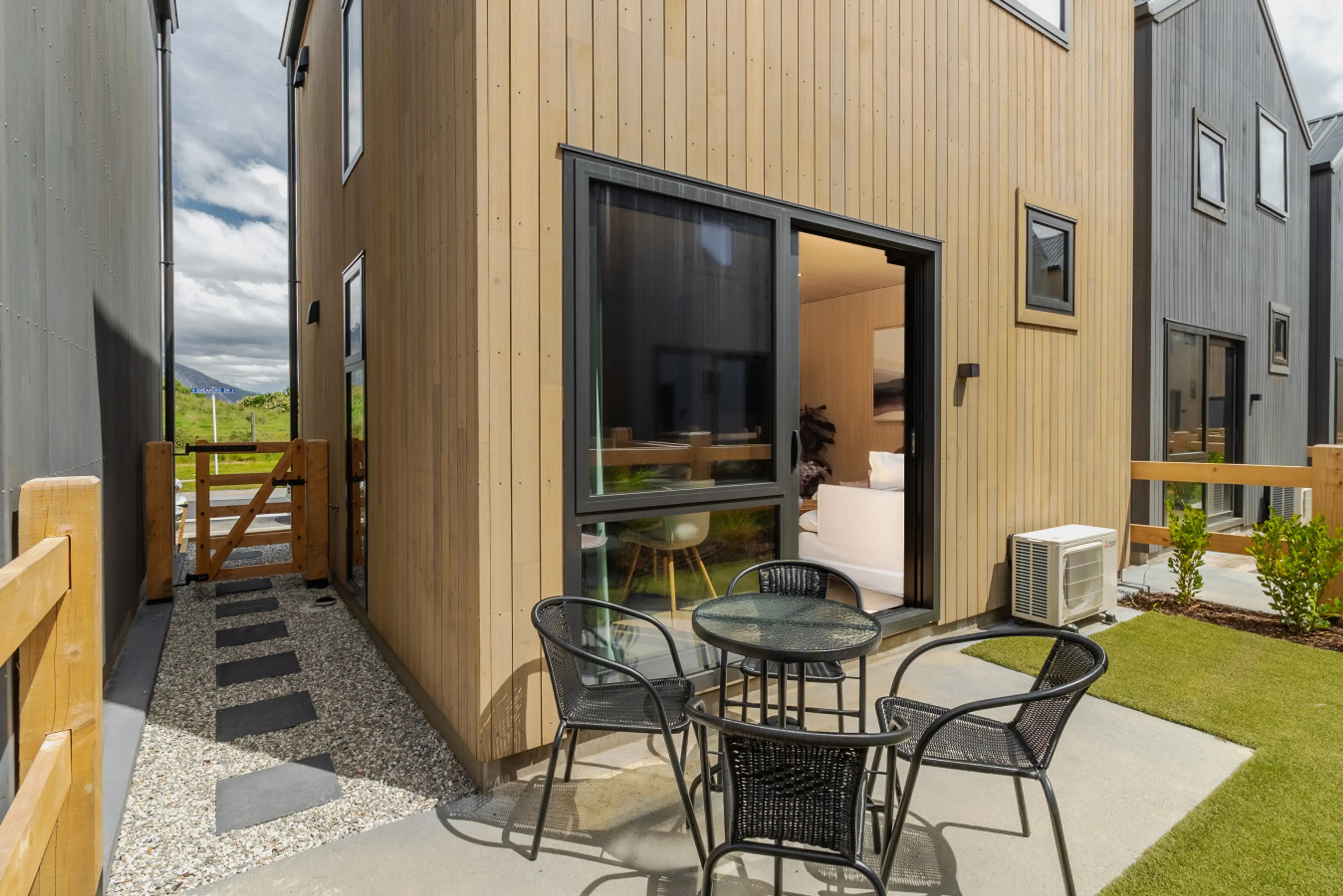 Sunny outdoor area to relax in