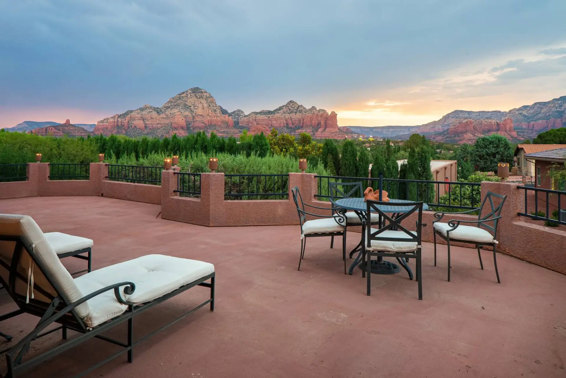 Balcony views and sunsets!
