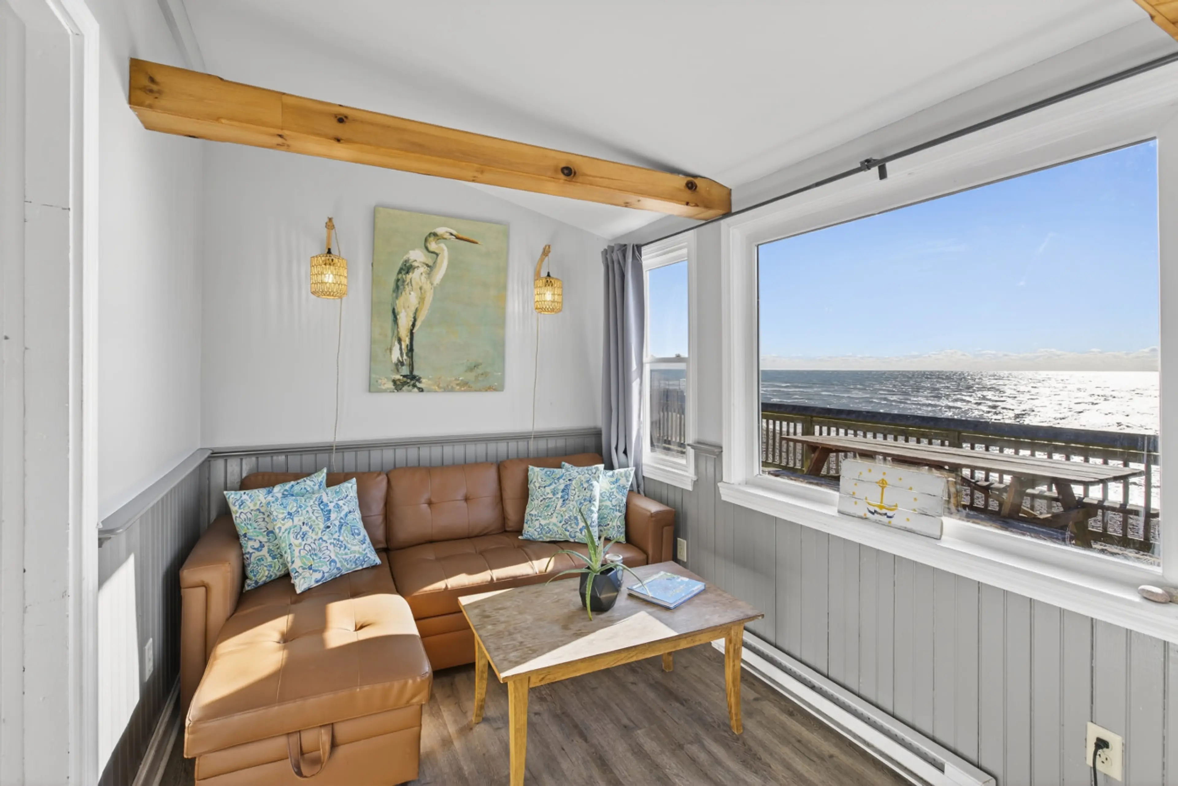 Living Room with ocean view