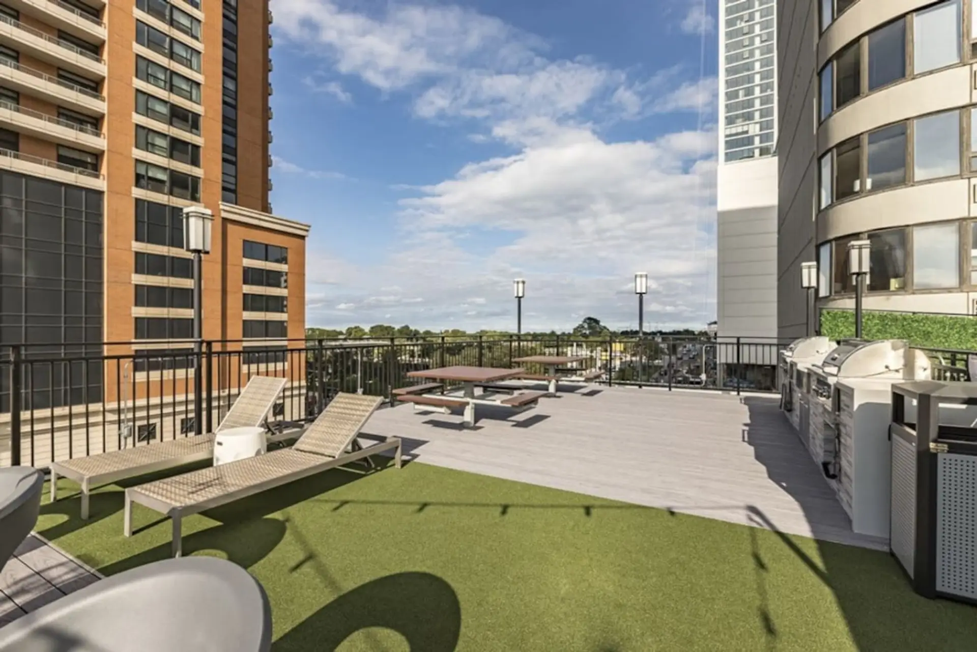 Shared outdoor patio