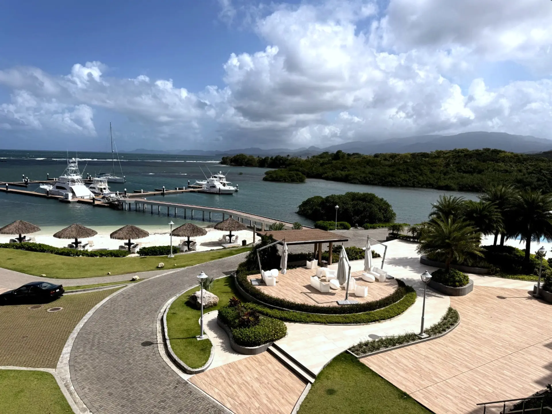 Perfect Caribbean views over the Marina from balcony