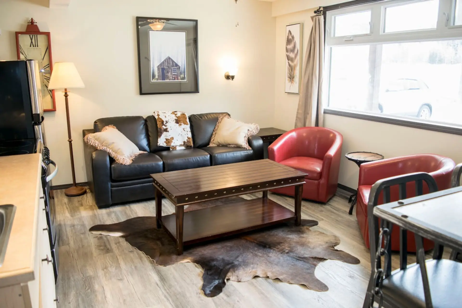 Open concept living room. No sofa bed.