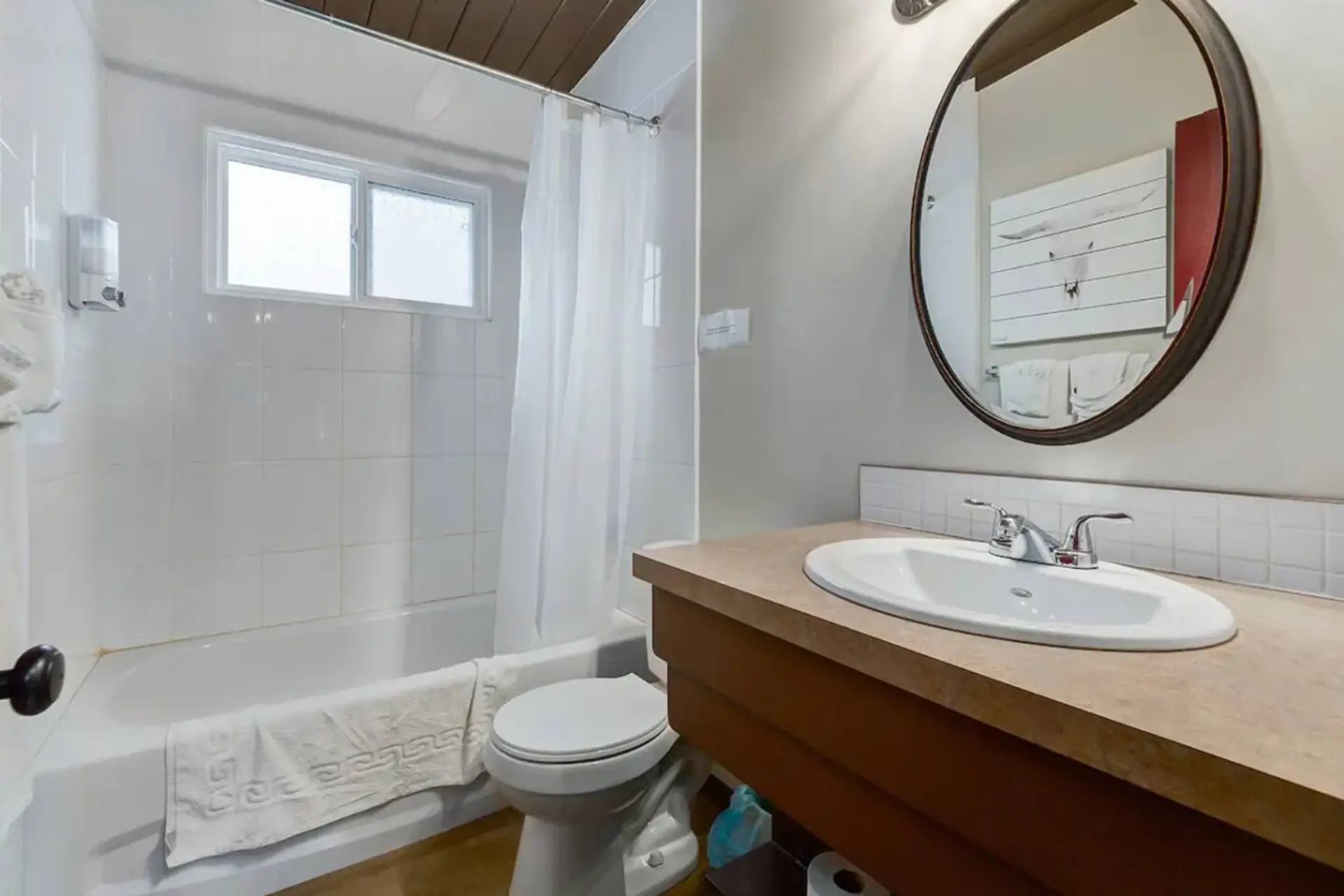 Bathroom with soaker tub