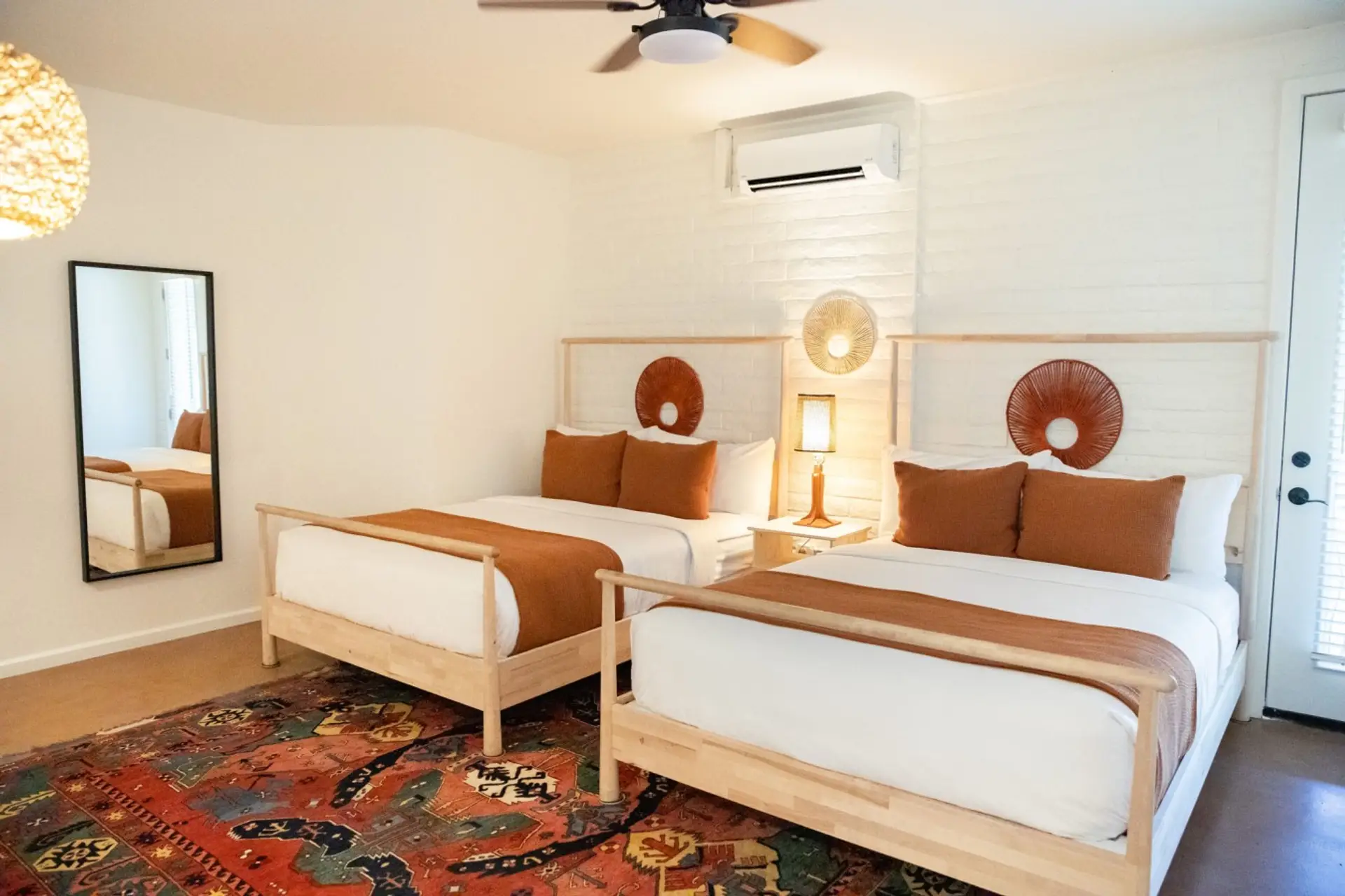 Queen beds in the Oaxaca Suite