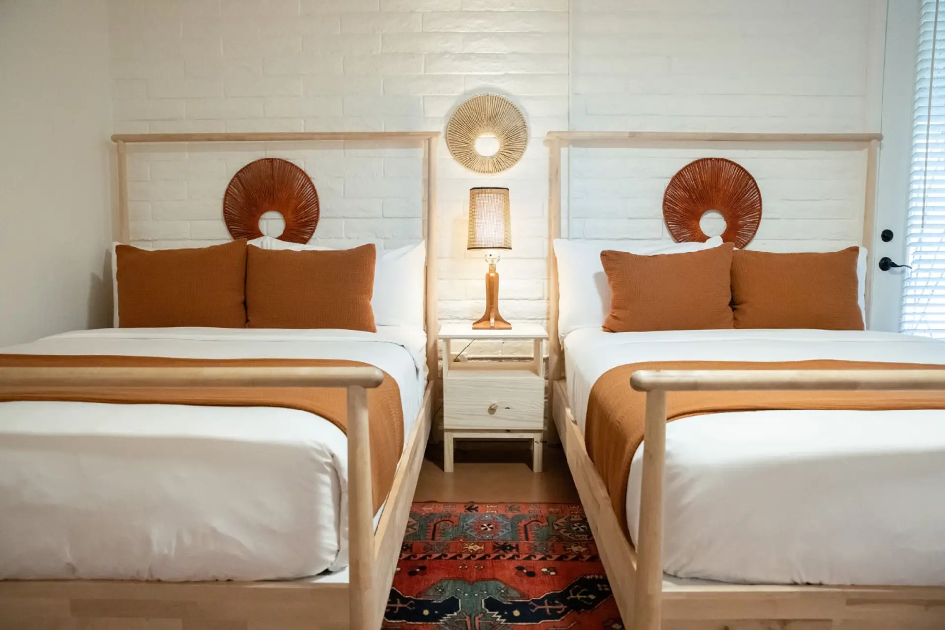 Queen beds in the Oaxaca Suite