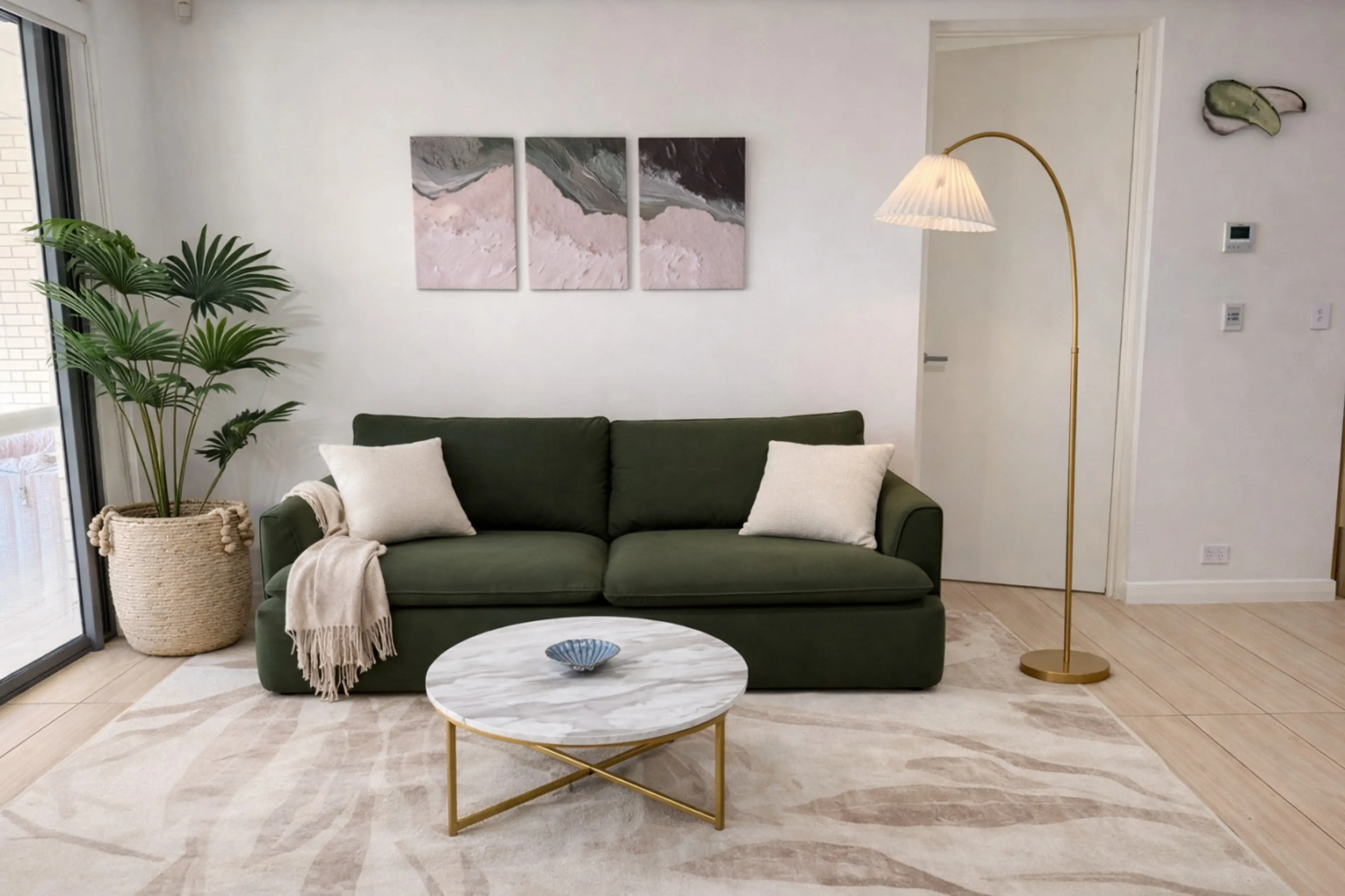 Livingroom with Comfortable  Queen Sofa bed