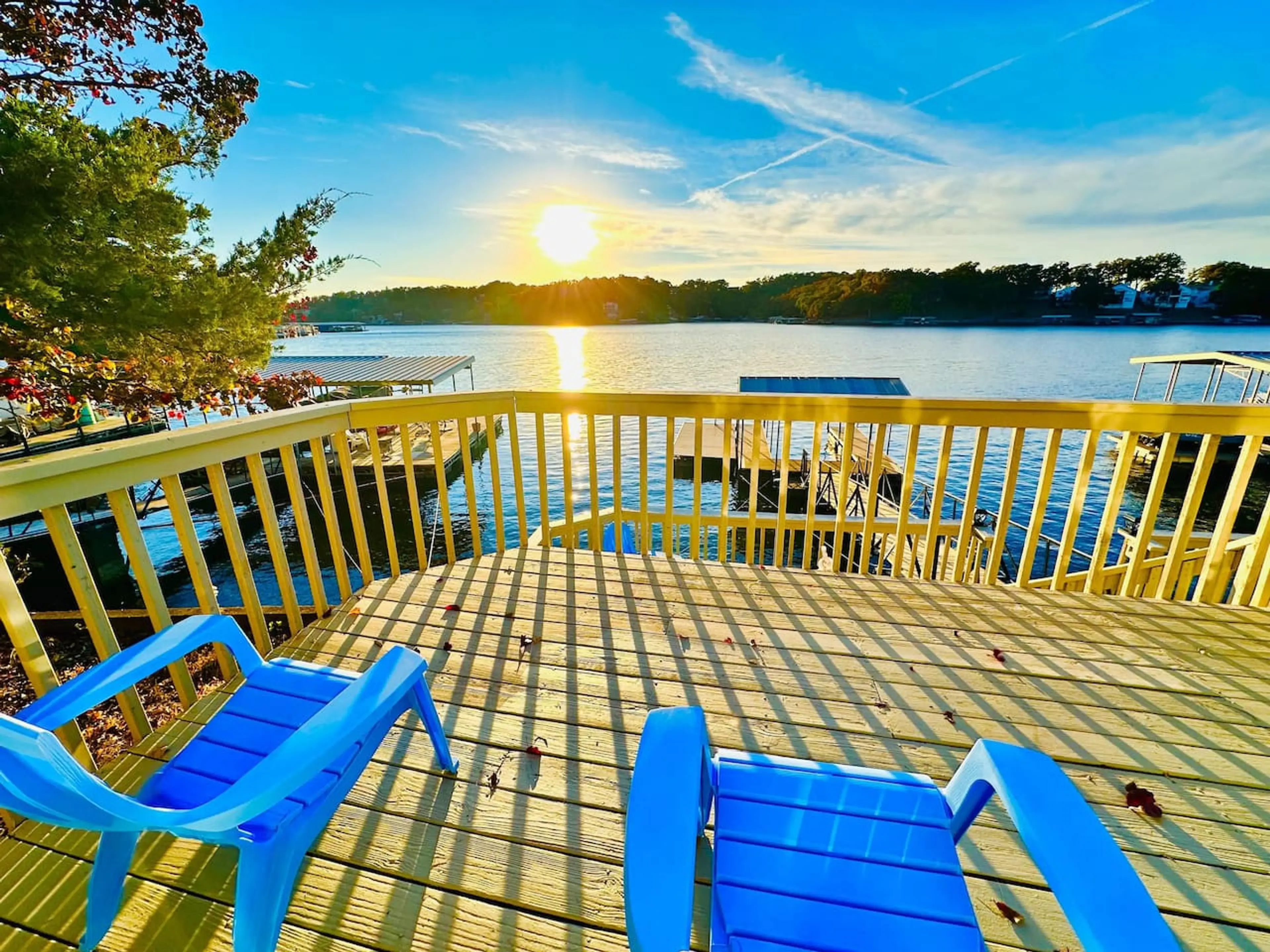 Embrace the beauty of nature with direct access to the shimmering lake.