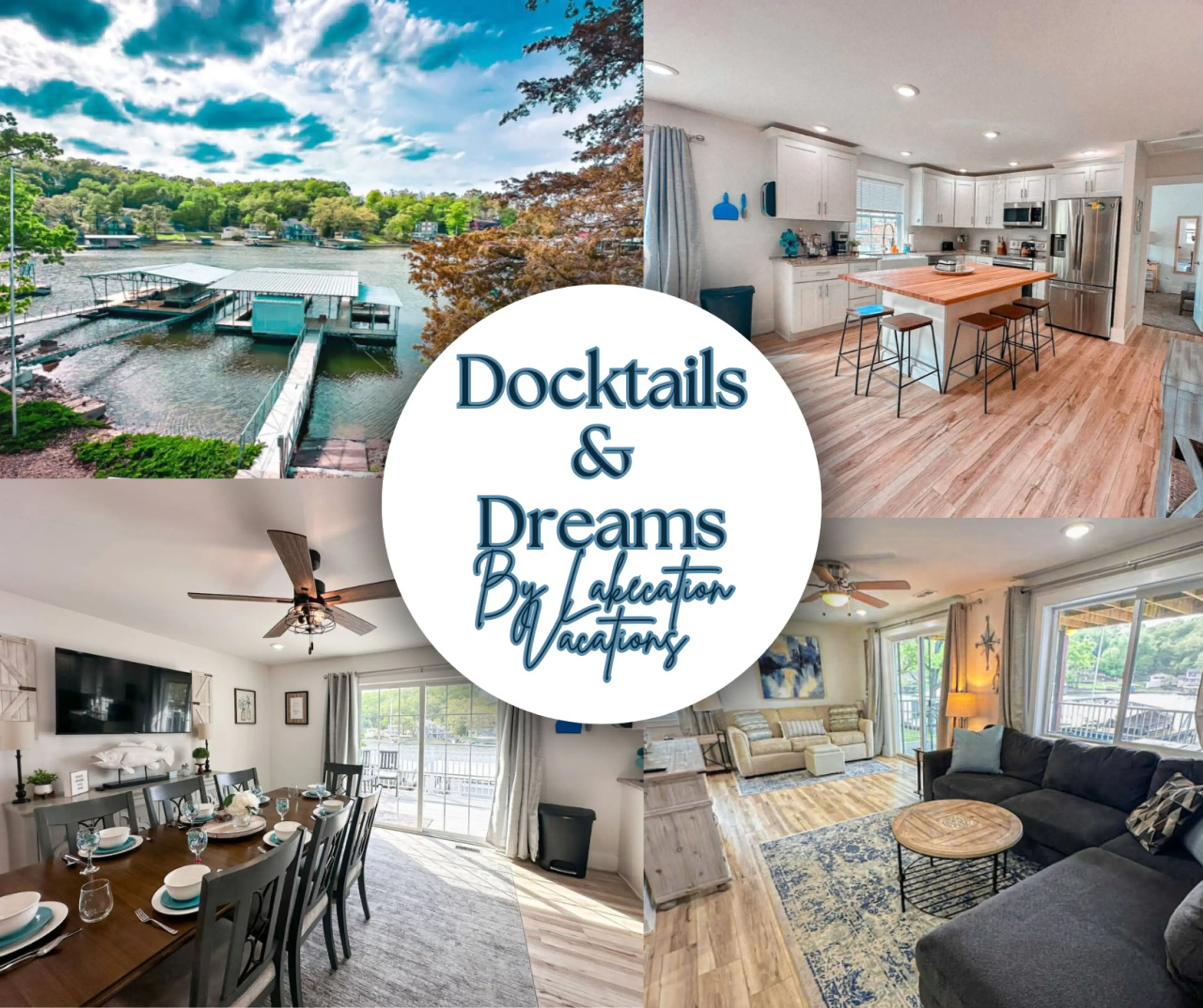 Lakefront Docktails & Dreams with private dock, modern interiors, and prime Lake of the Ozarks location