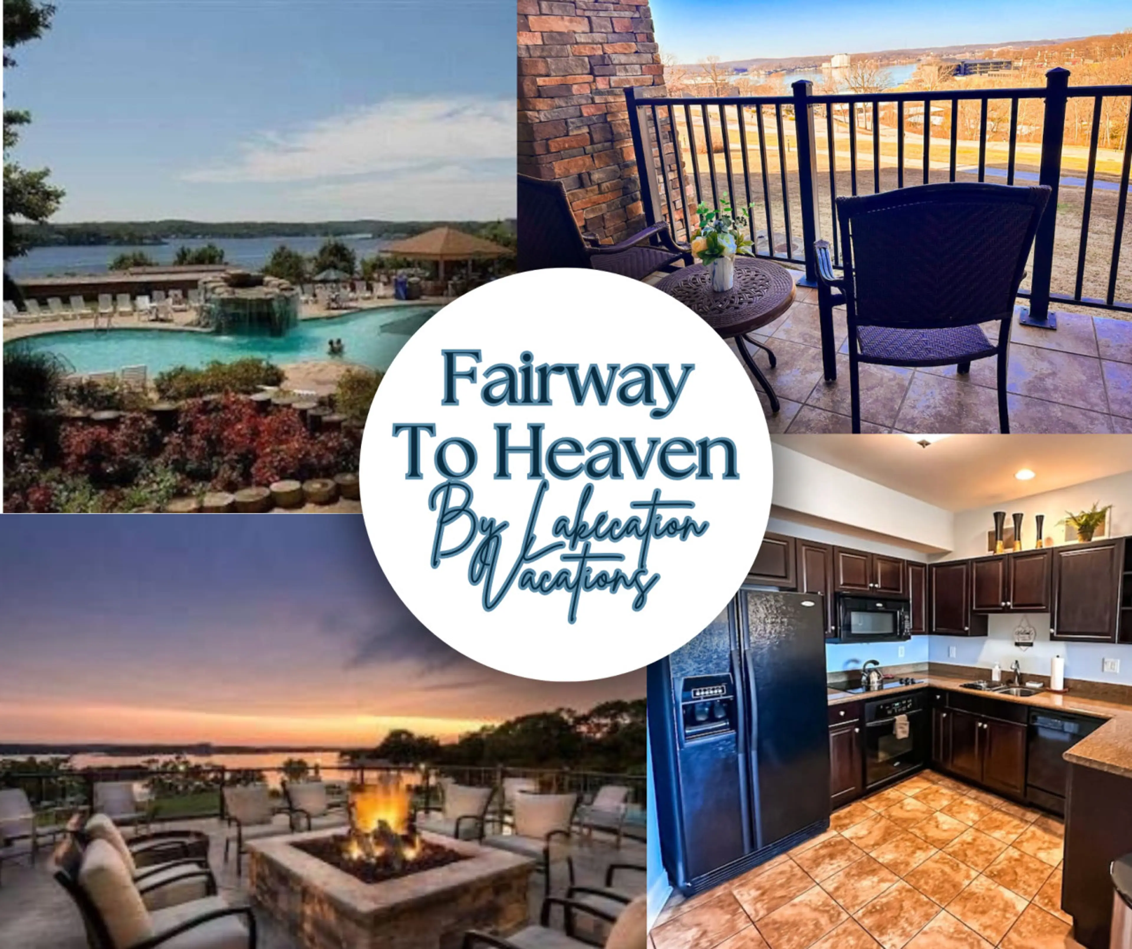 Fairway To Heaven with lakeview balcony, resort-style pool, firepit sunsets, and prime Lake of the Ozarks location