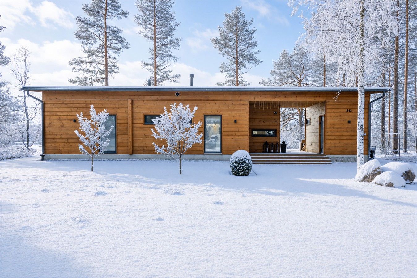 Riverside Log Villa, Sauna
