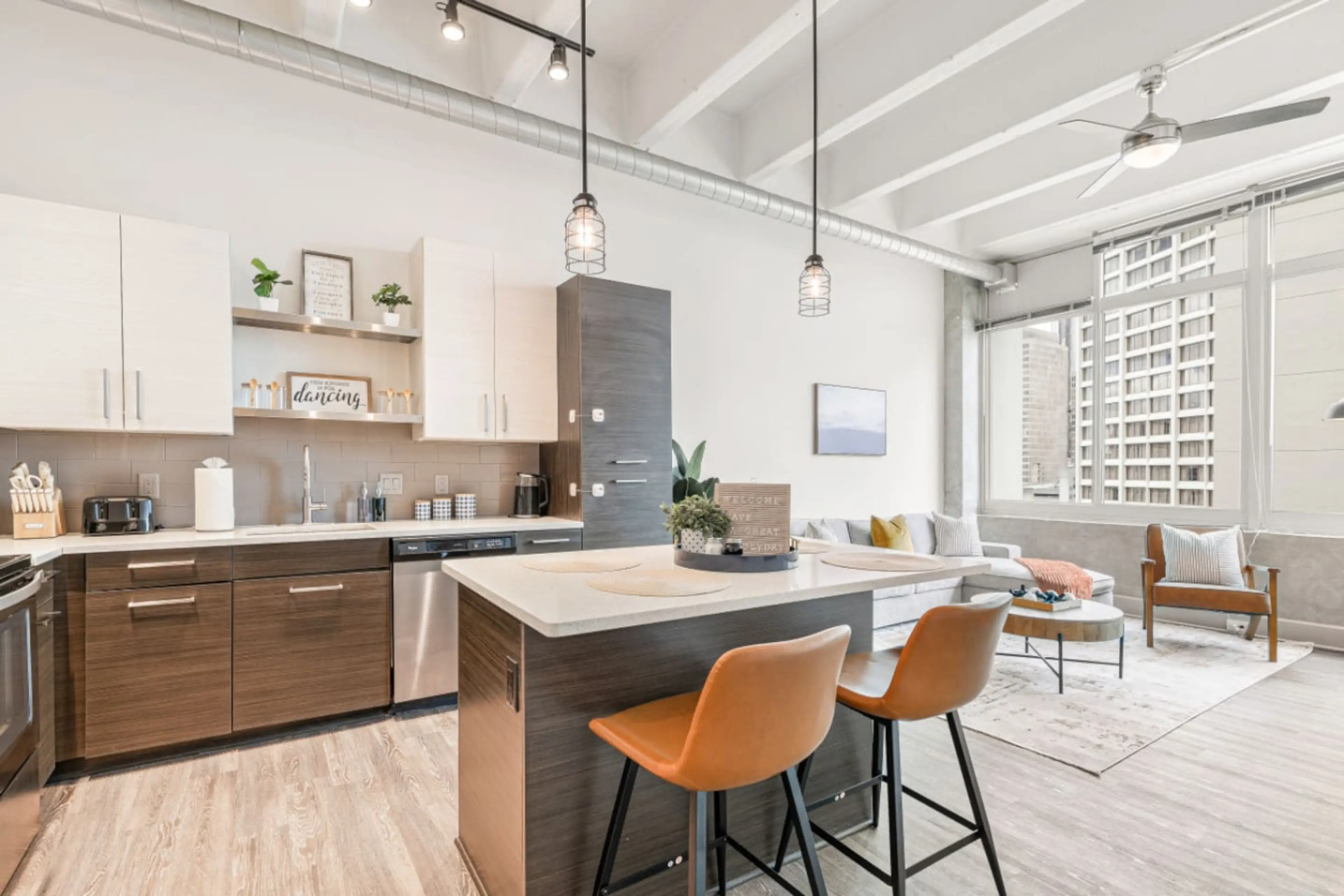 Kitchen & Dining Area: Bright, modern space with stylish seating, perfect for gathering and feasting!