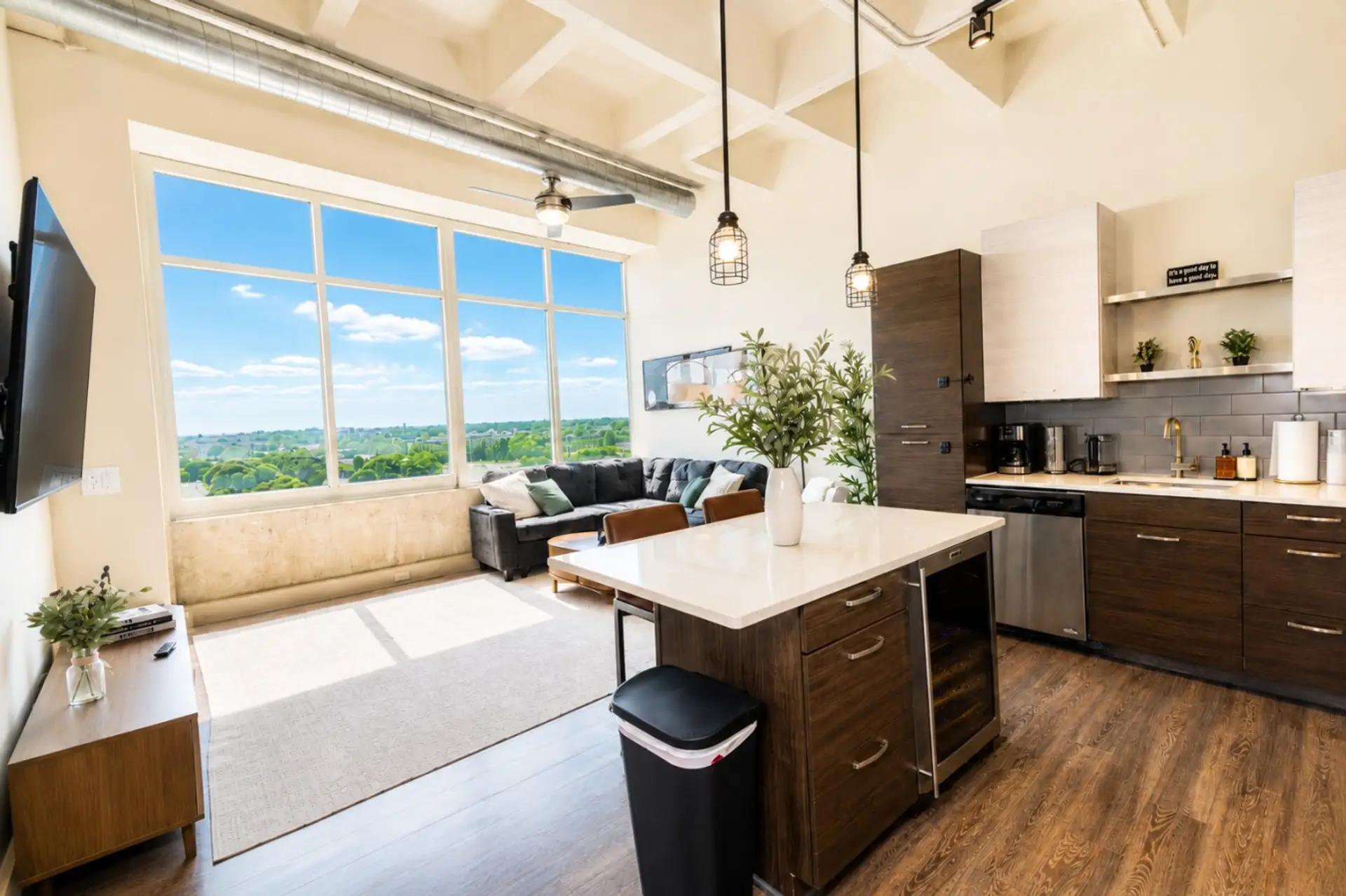 kitchen sky view