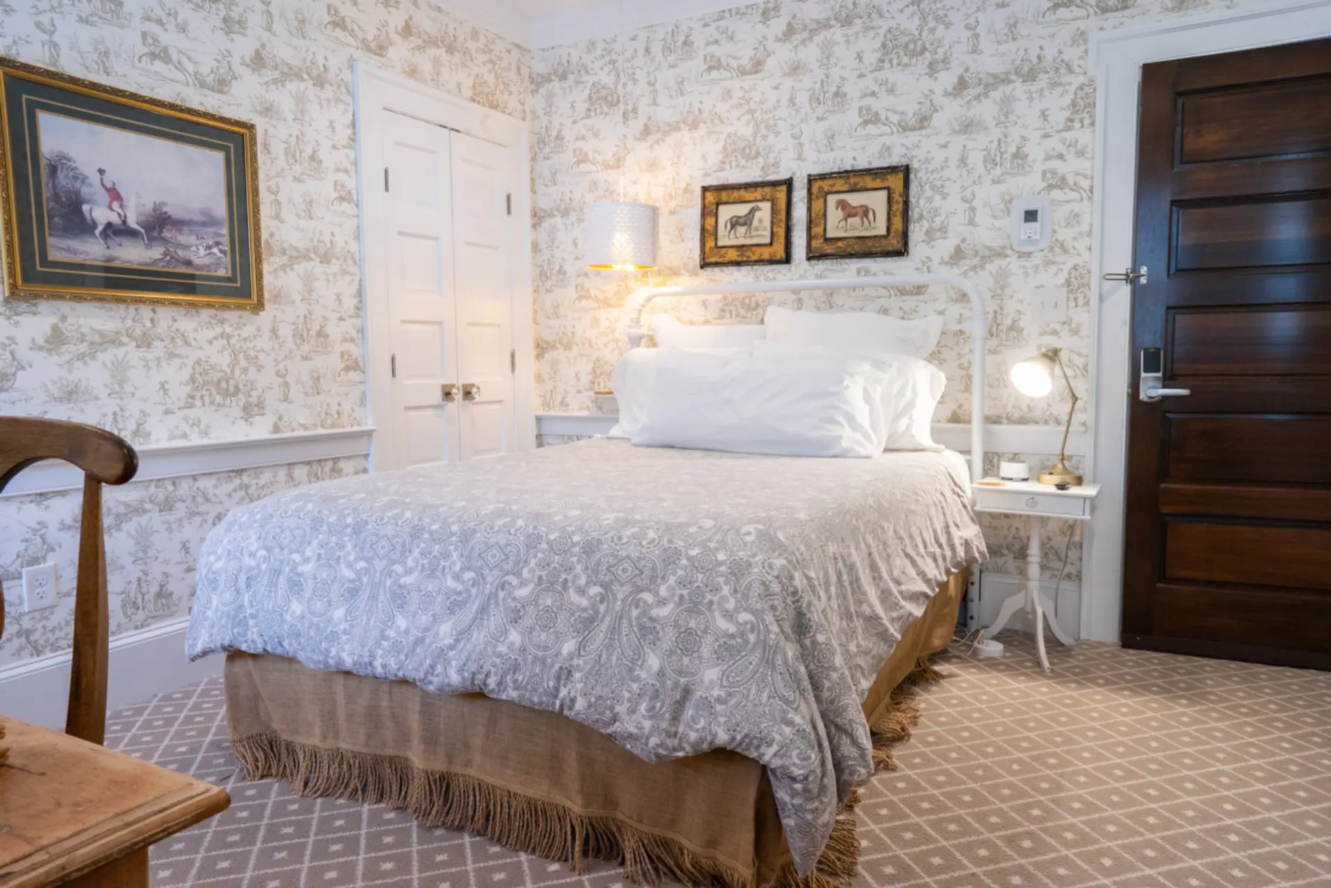 Classic décor and soft lighting create a peaceful, inviting retreat.