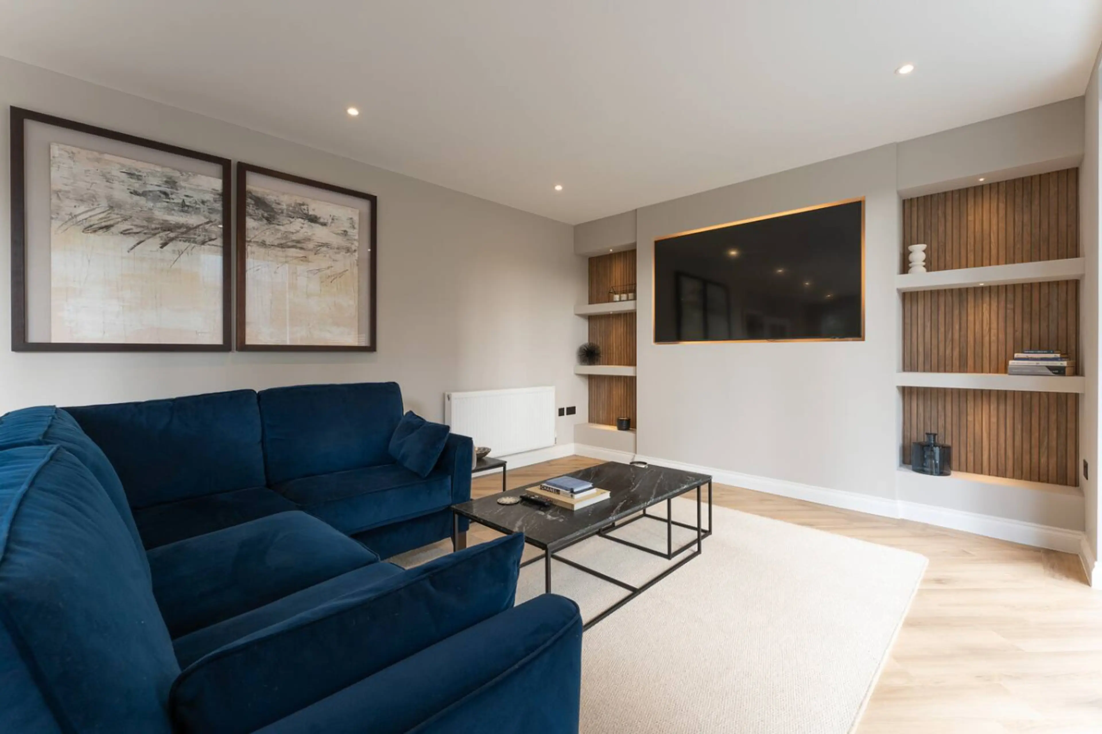 Spacious open-plan lounge & dining with direct garden access