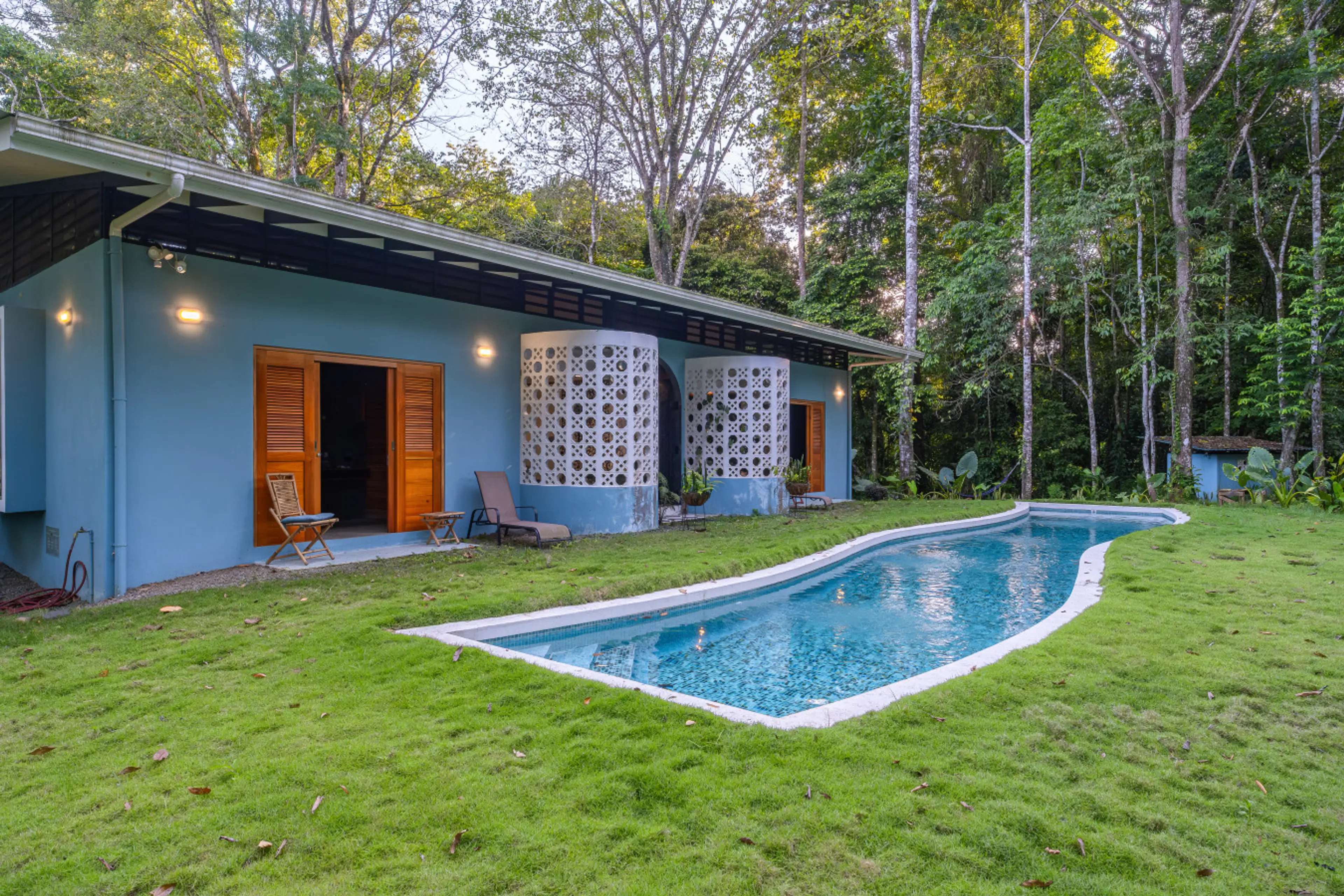 Modern tropical home with private pool at Tapa Dulce in Cocles near Punta Uva, Costa Rica