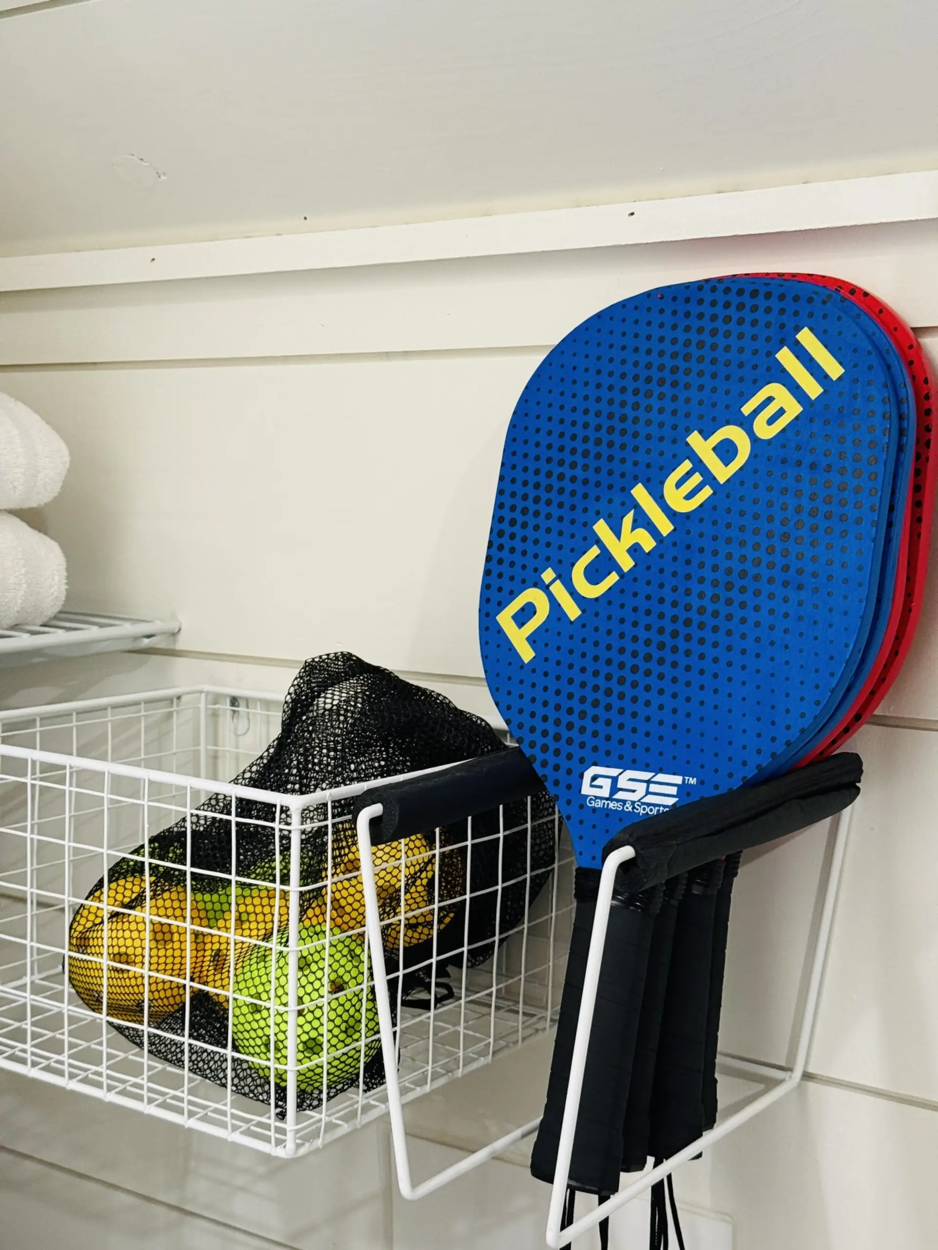Rackets to use for the nearby pickleball courts