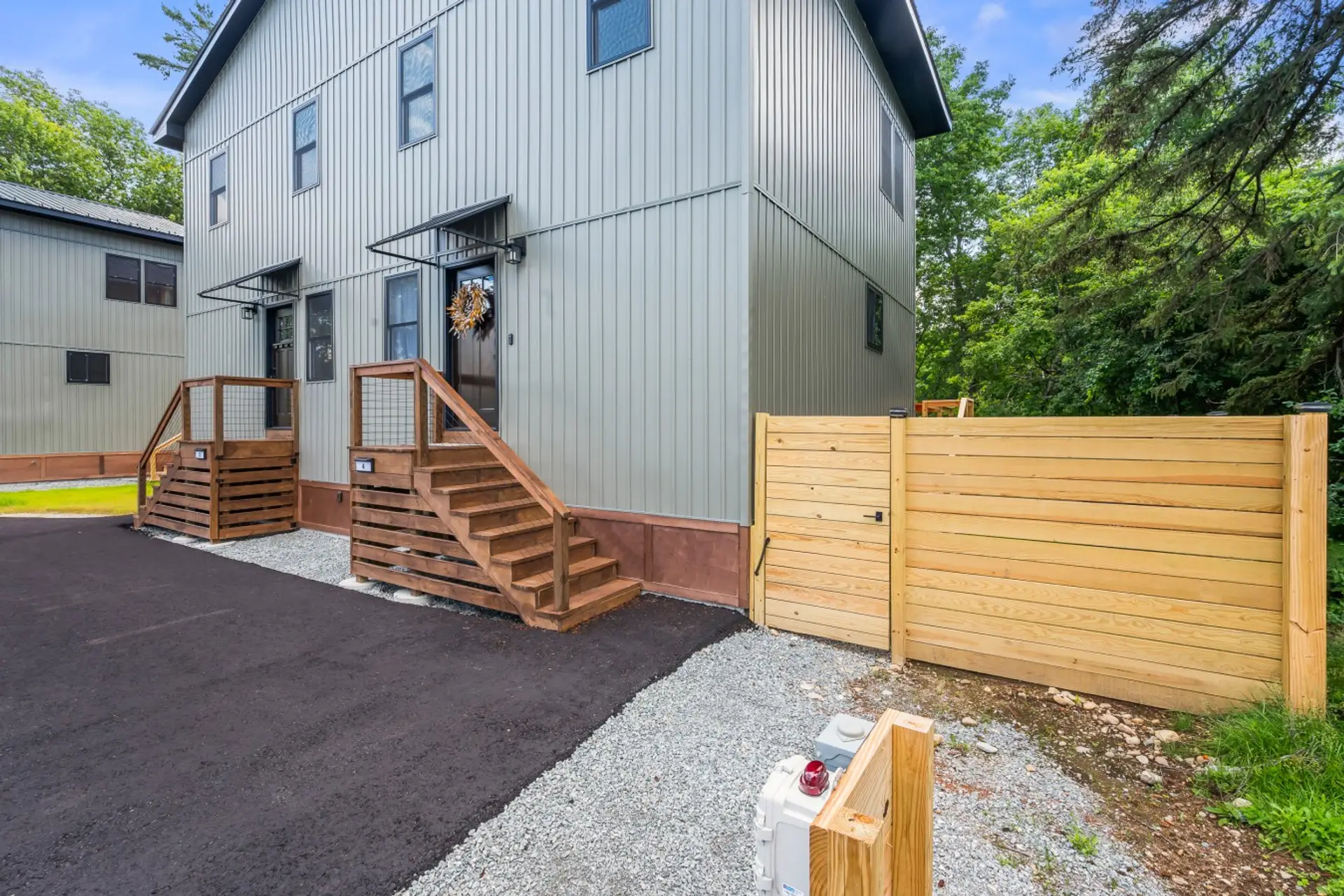 Front door with private yard area