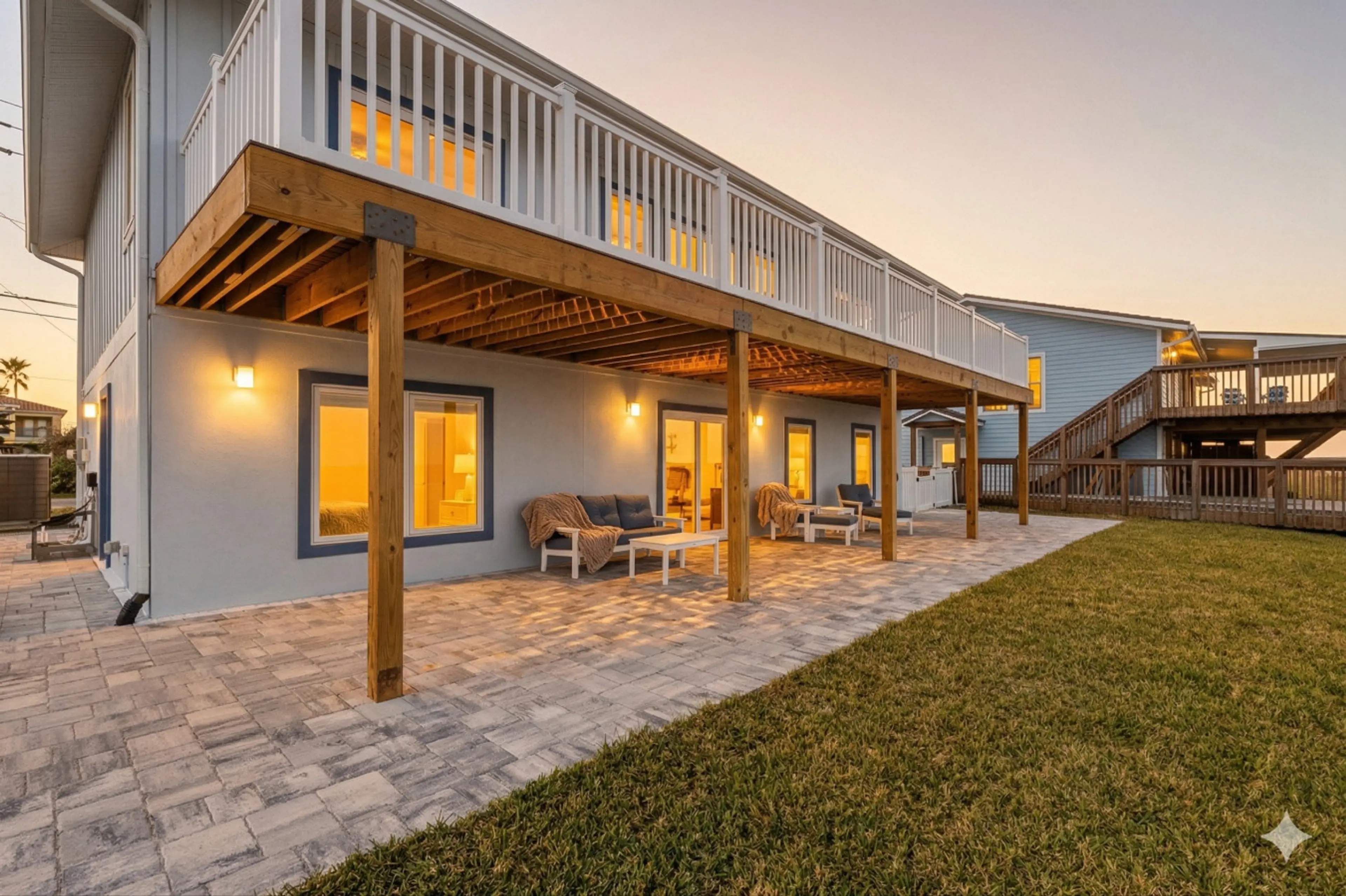 Direct Beach Access — Step off the private deck and onto the sand.