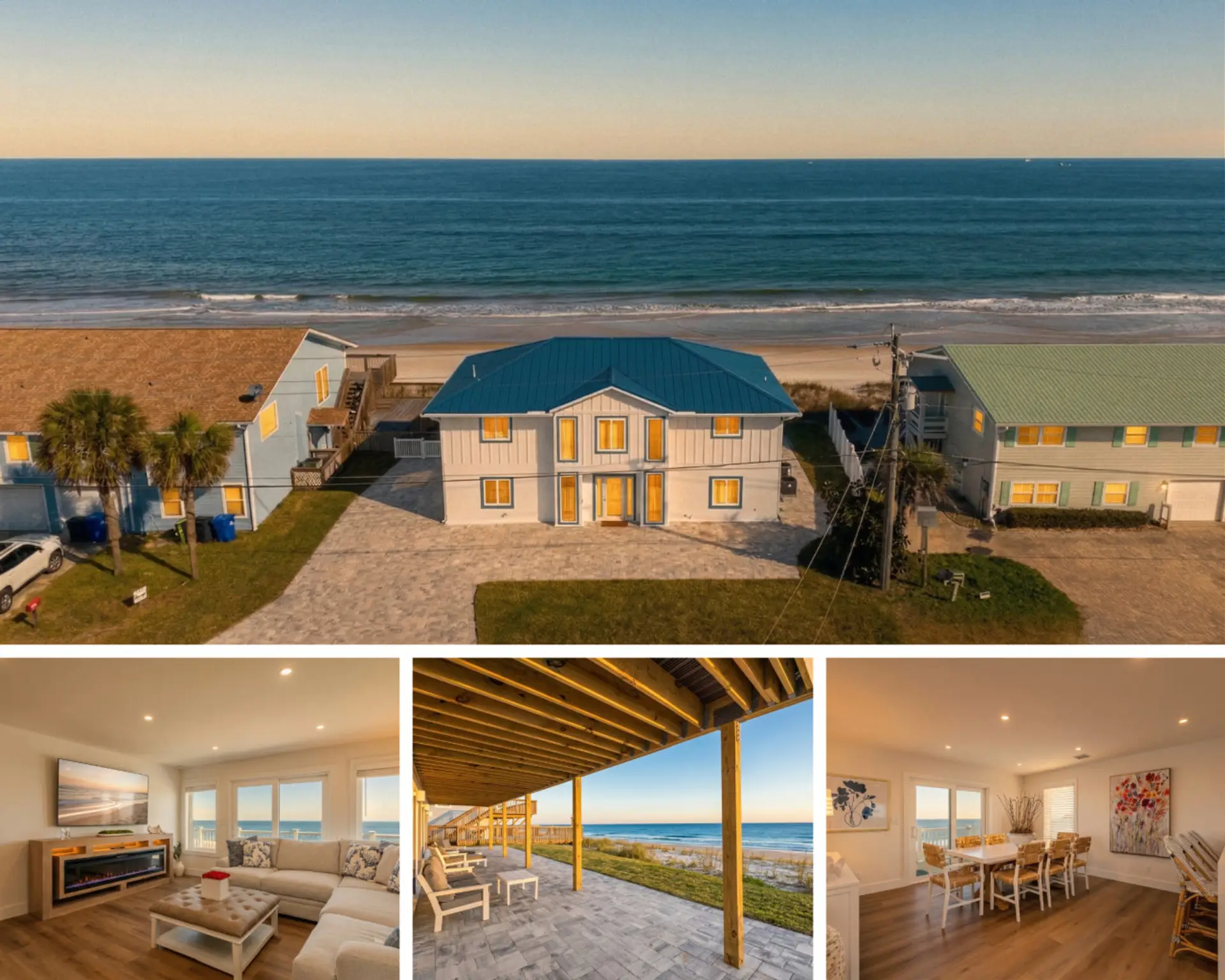 St. Augustine Beachfront Home - New & Private Deck