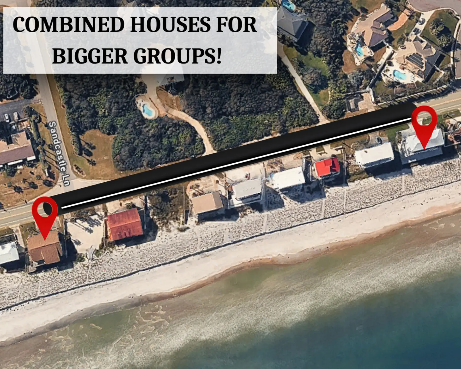 Six houses apart! Yes, six! Only a 3 minute walk from each other!