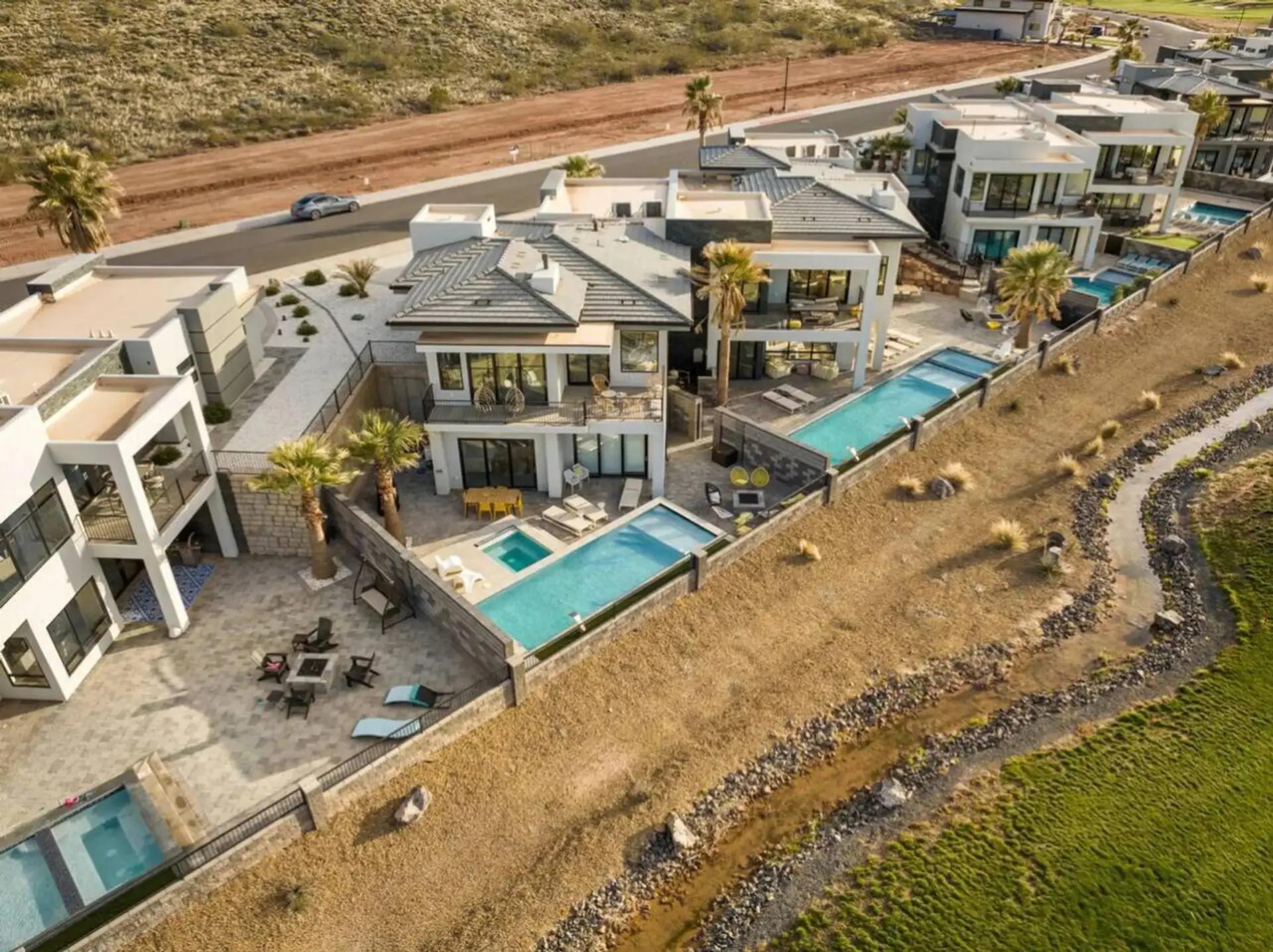 Aerial Shot of the Backyard