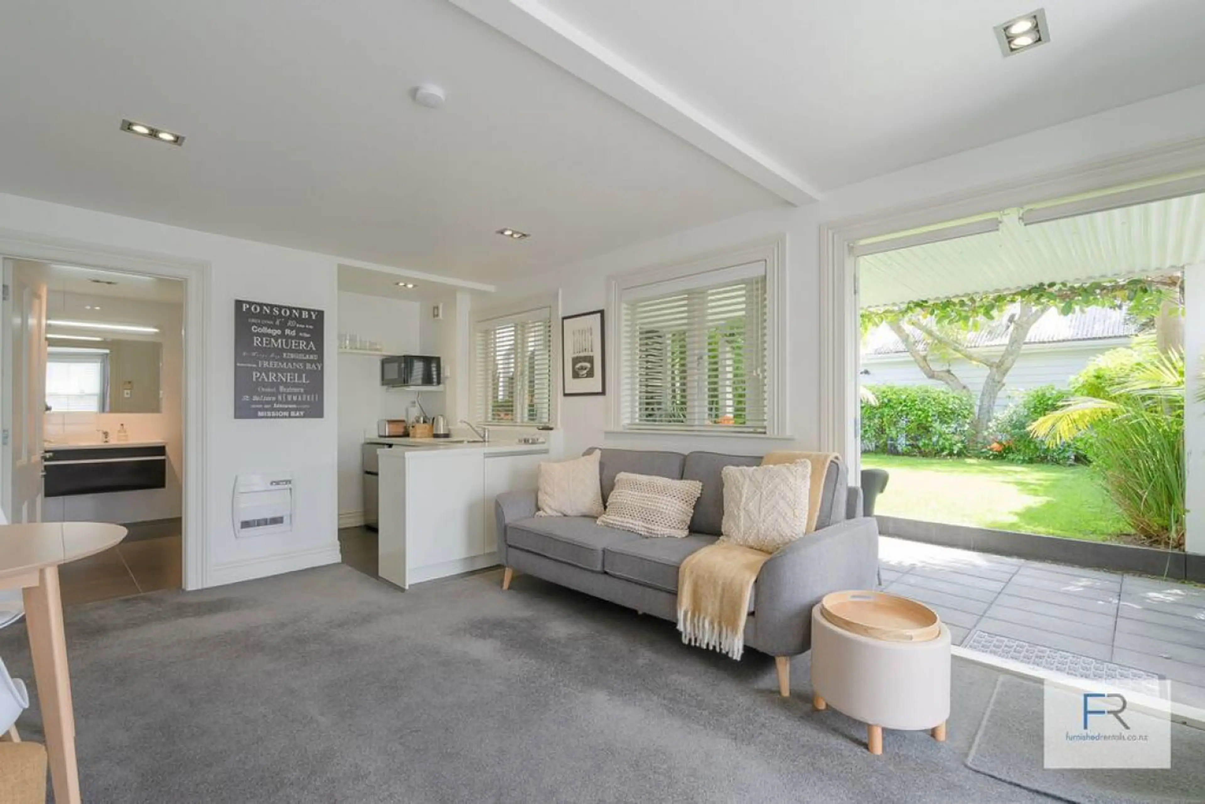 Living Area with Garden View