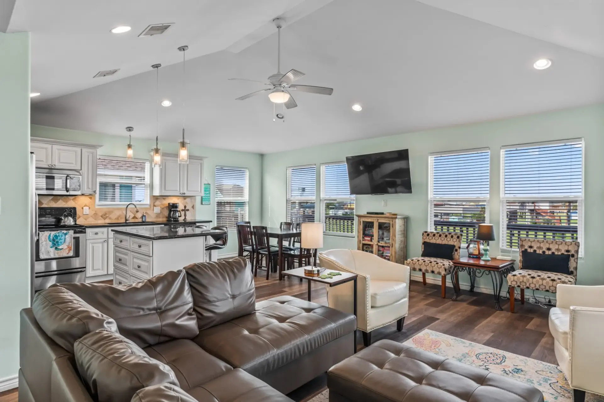 Open Concept Living Room Kitchen