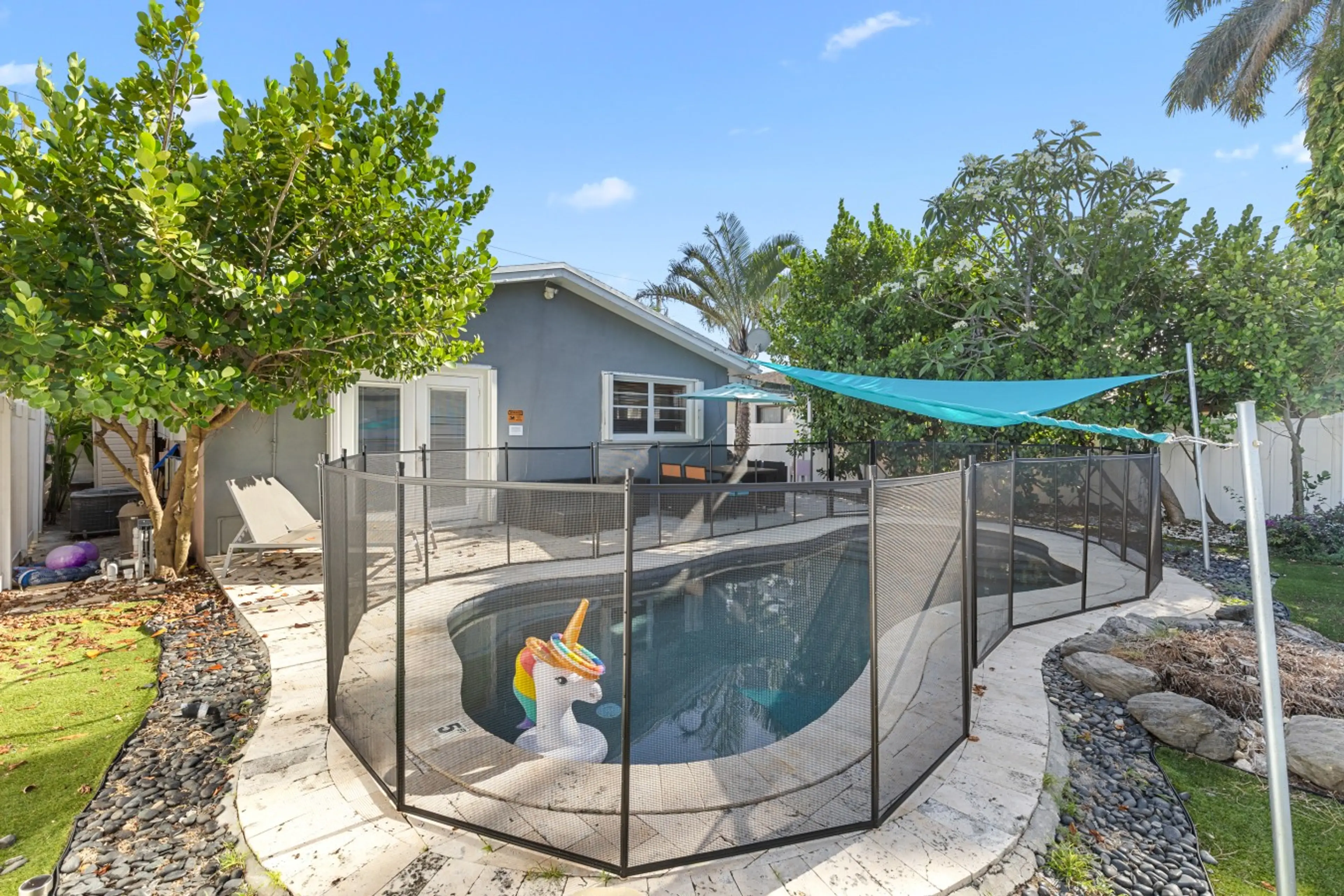 Pool with Safety Gate