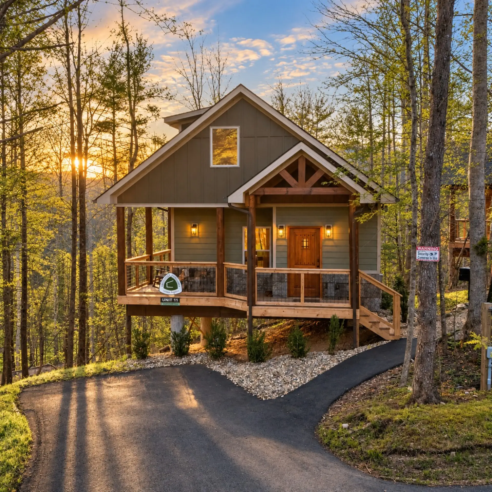 Twilight Cabin Retreat in the Woods