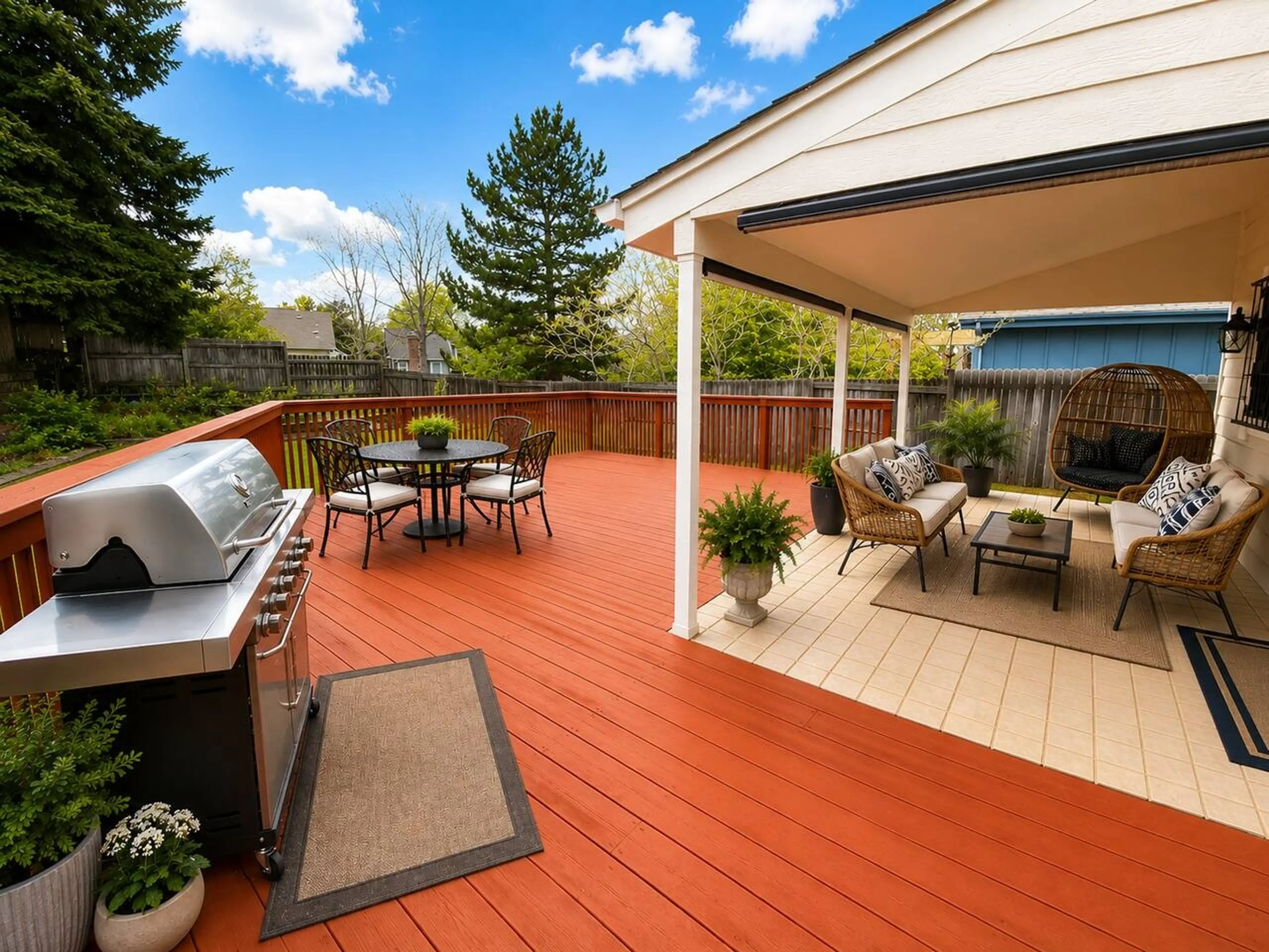 Backyard Patio and Deck