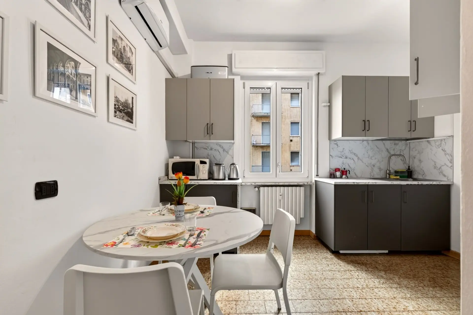 Cucina abitabile attrezzata