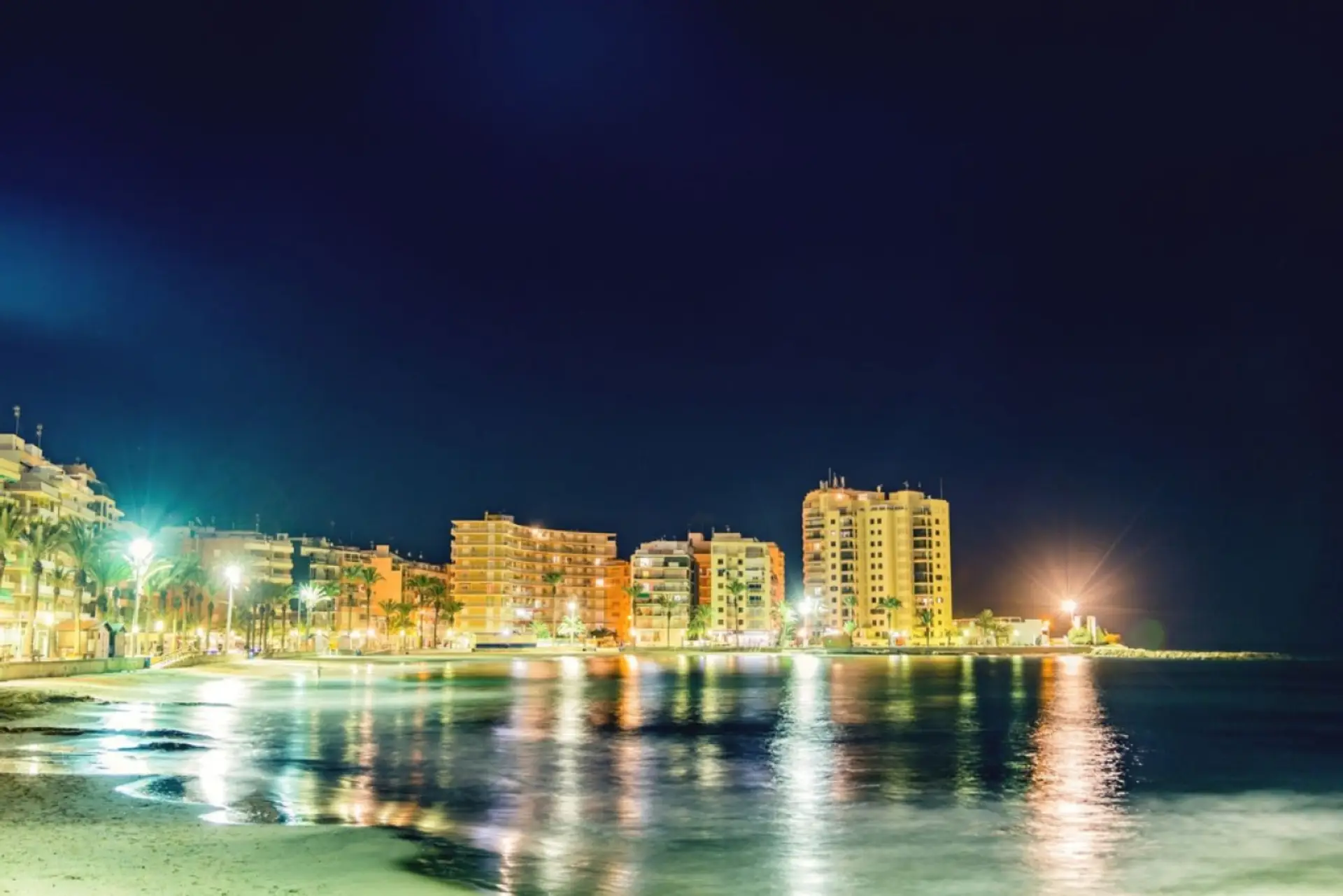 Torrevieja Beach at Night