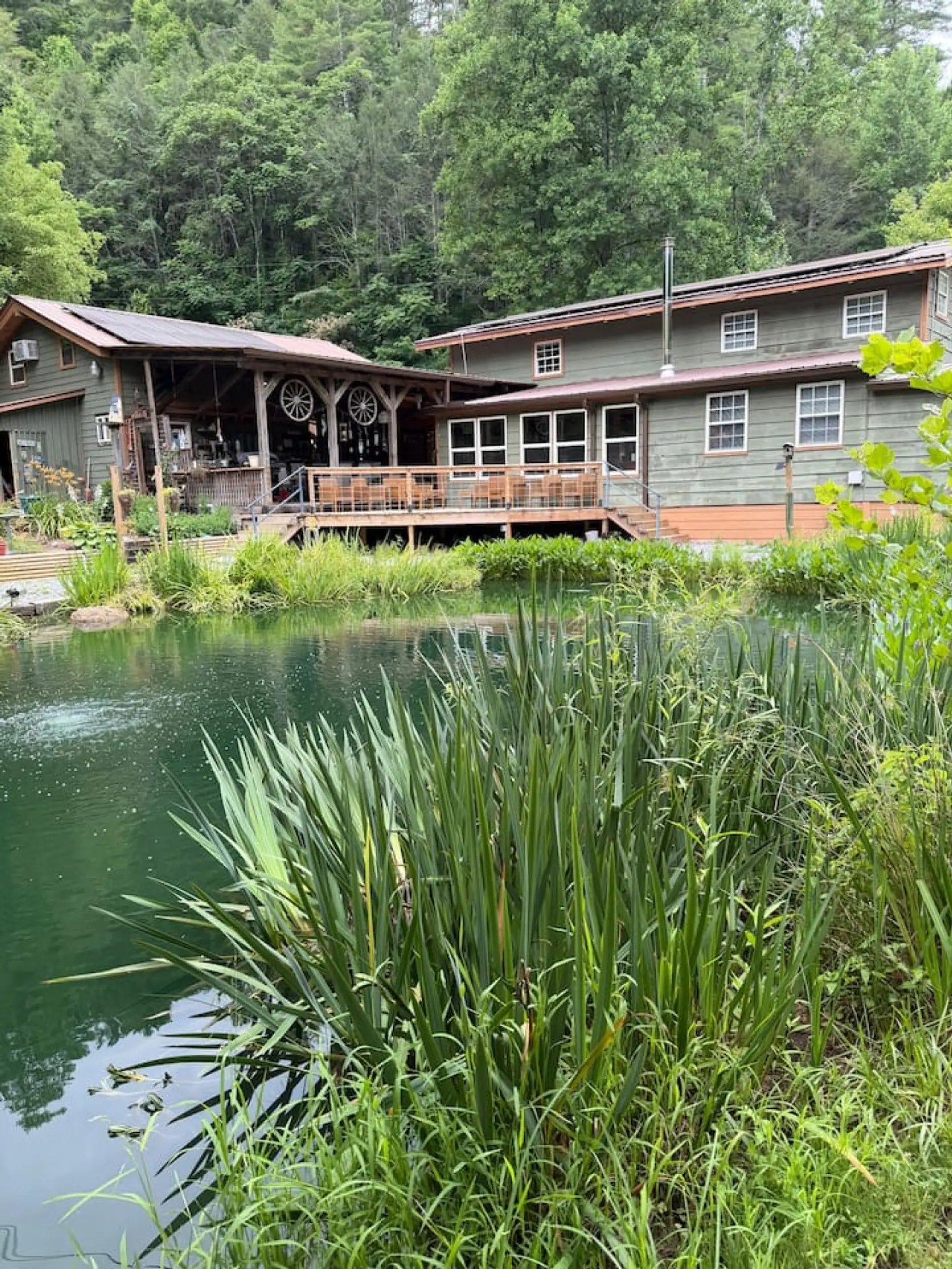 Bass Pond Lodge and its private pond
