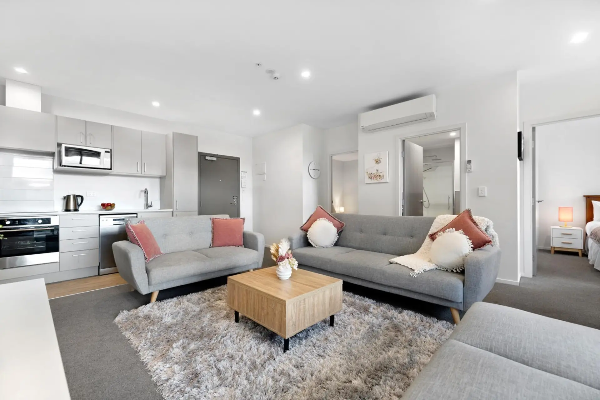 Open plan living area with comfortable seating