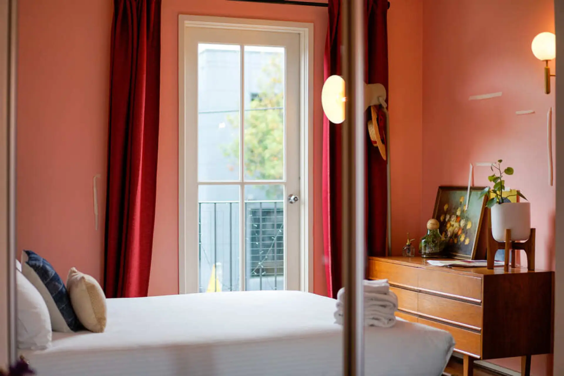 Both bedrooms have queen beds. We supply bath towels for your stay.