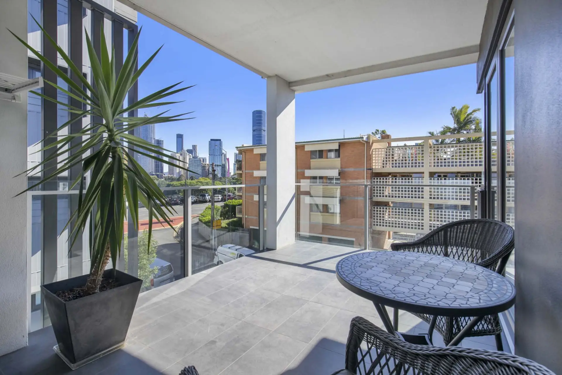 Balcony to enjoy a cup of coffee.