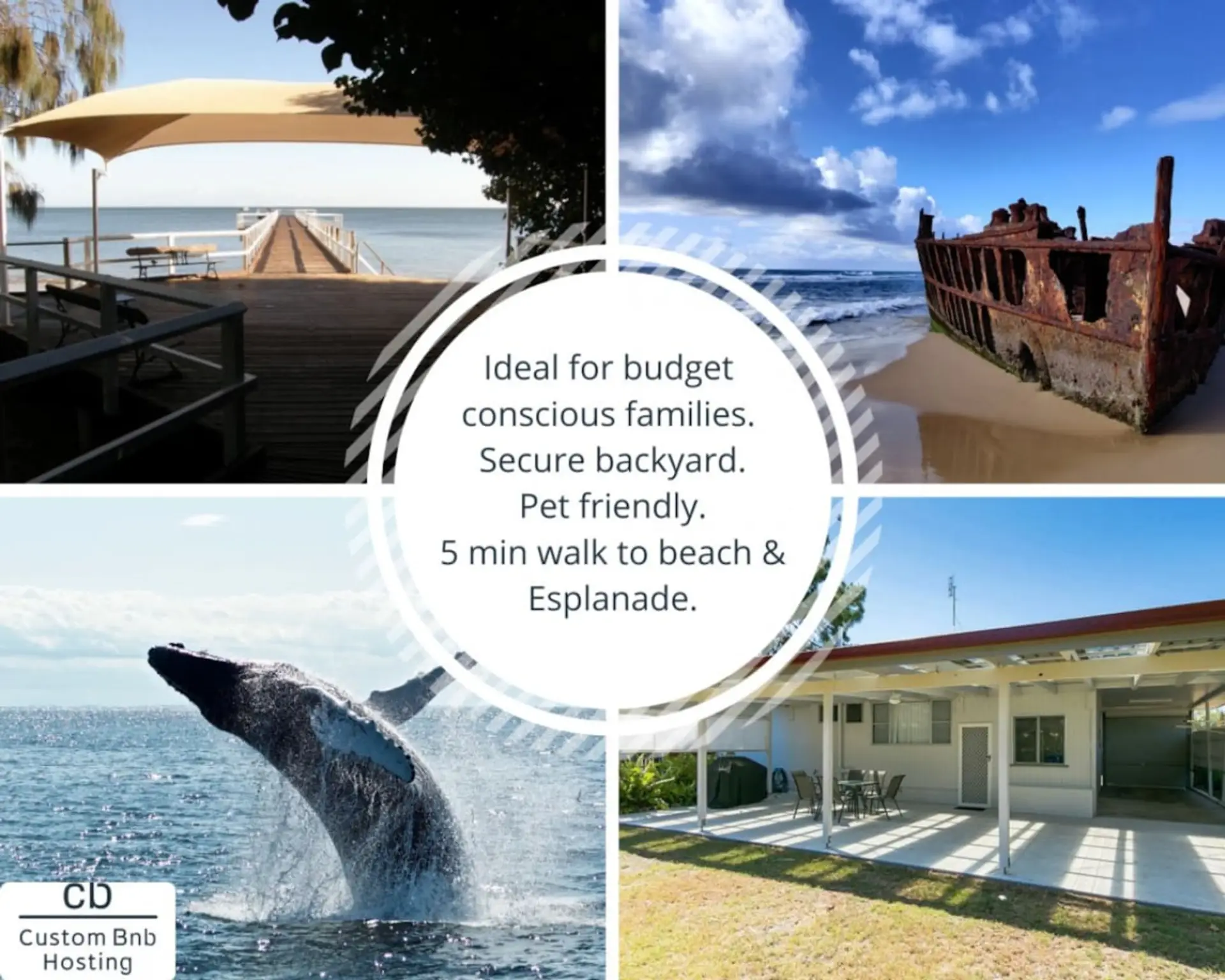 Central location to explore all that the Fraser Coast has to offer. Bring your family, pets and boats.